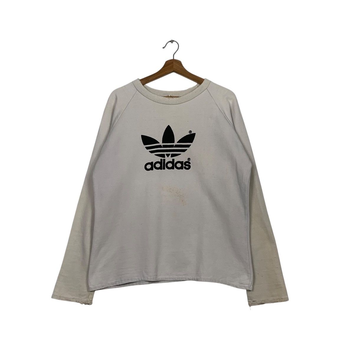 Adidas Vintage Adidas Big Logo Sweatshirt Size M / US 6-8 / IT 42-44 - 1 Thumbnail