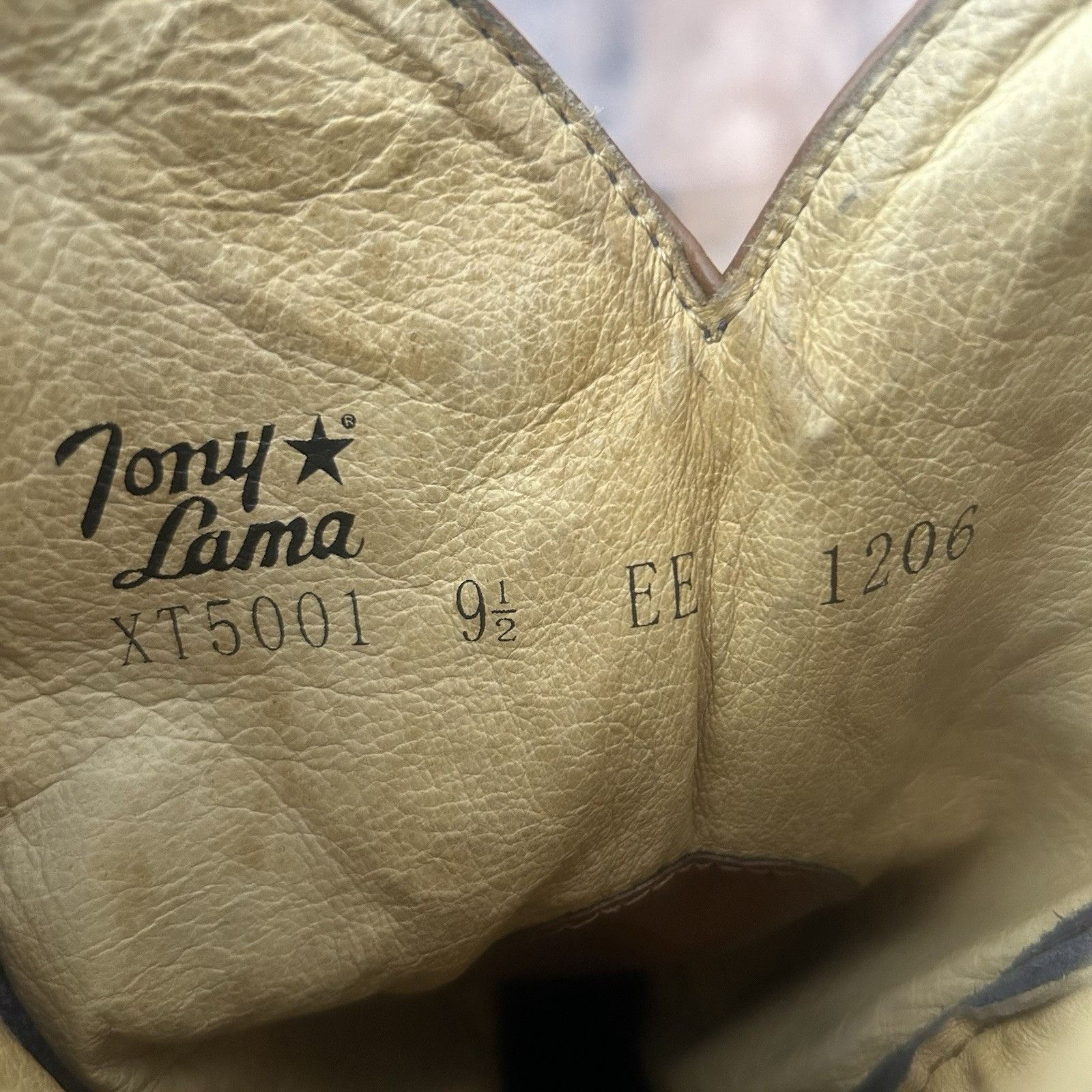 Tony Lama Tony Lama XT5001 Round Toe TLX Cowboy Boots Mens 9.5 EE Size US 9.5 / EU 42-43 - 7 Thumbnail
