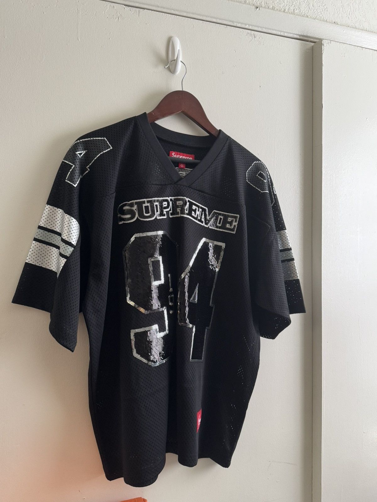 Supreme Supreme Sequin Football Jersey | Grailed