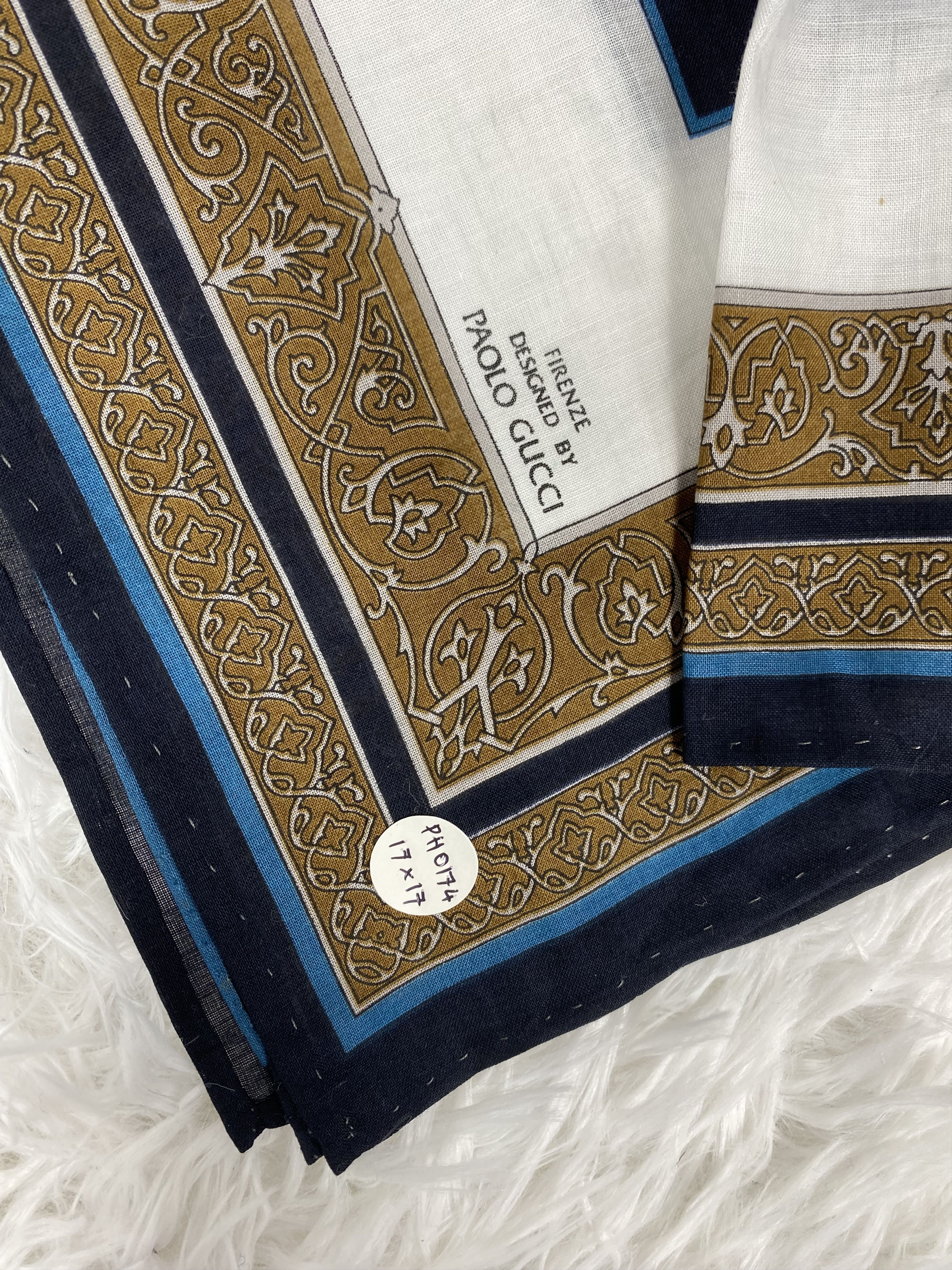 Paolo Gucci × Vintage Vintage Paolo Gucci Handkerchief Neckerchief PH0174 Size ONE SIZE - 2 Thumbnail