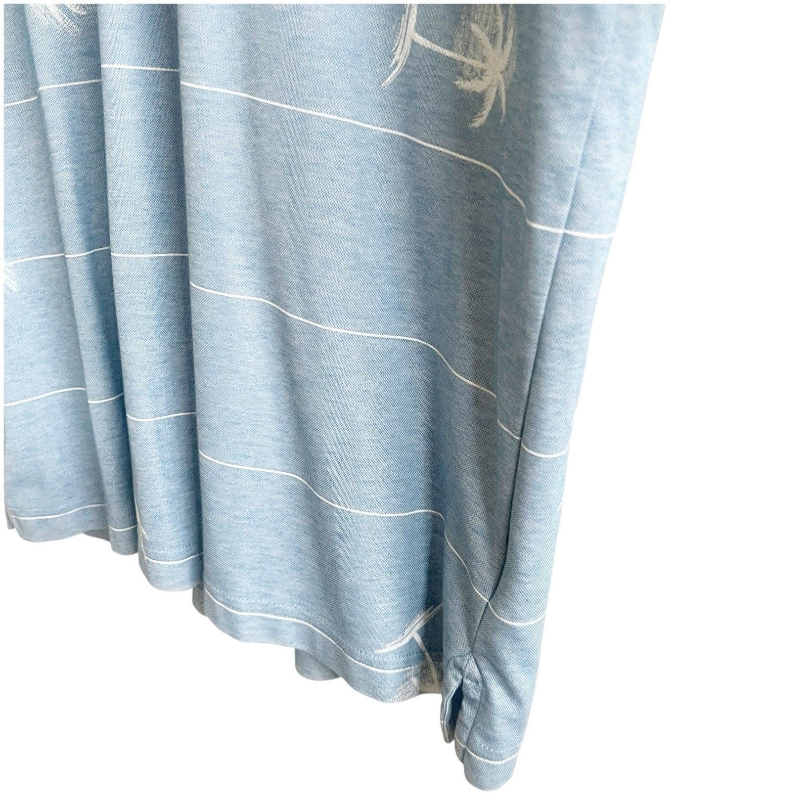 TravisMathew Travis Mathew Baumen Around Polo Palm Tree Blue Size XL Size US XL / EU 56 / 4 - 3 Thumbnail