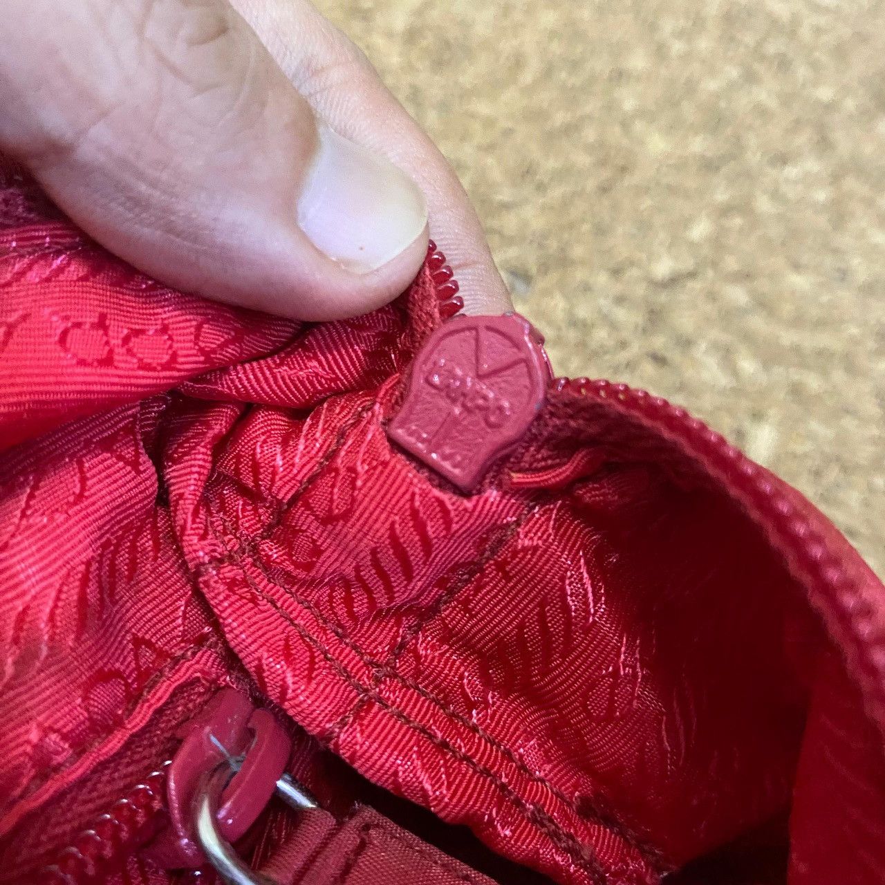 Prada Prada Vintage Tote – Iconic Red Nylon – Everyday Luxury Size ONE SIZE - 7 Thumbnail