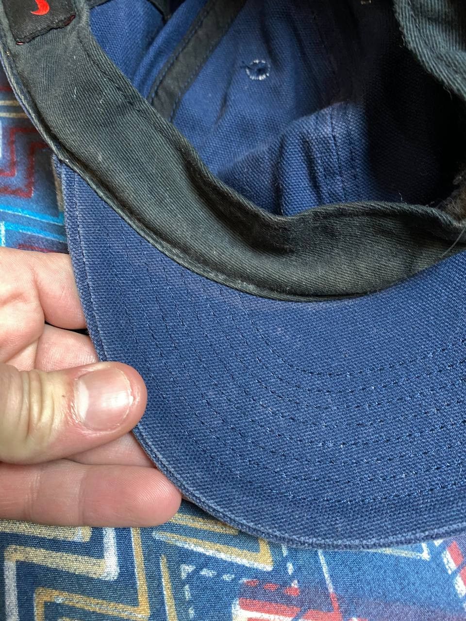 Nike × Vintage Vintage Nike Faded Cap Drill streetwear style cap Size ONE SIZE - 16 Thumbnail