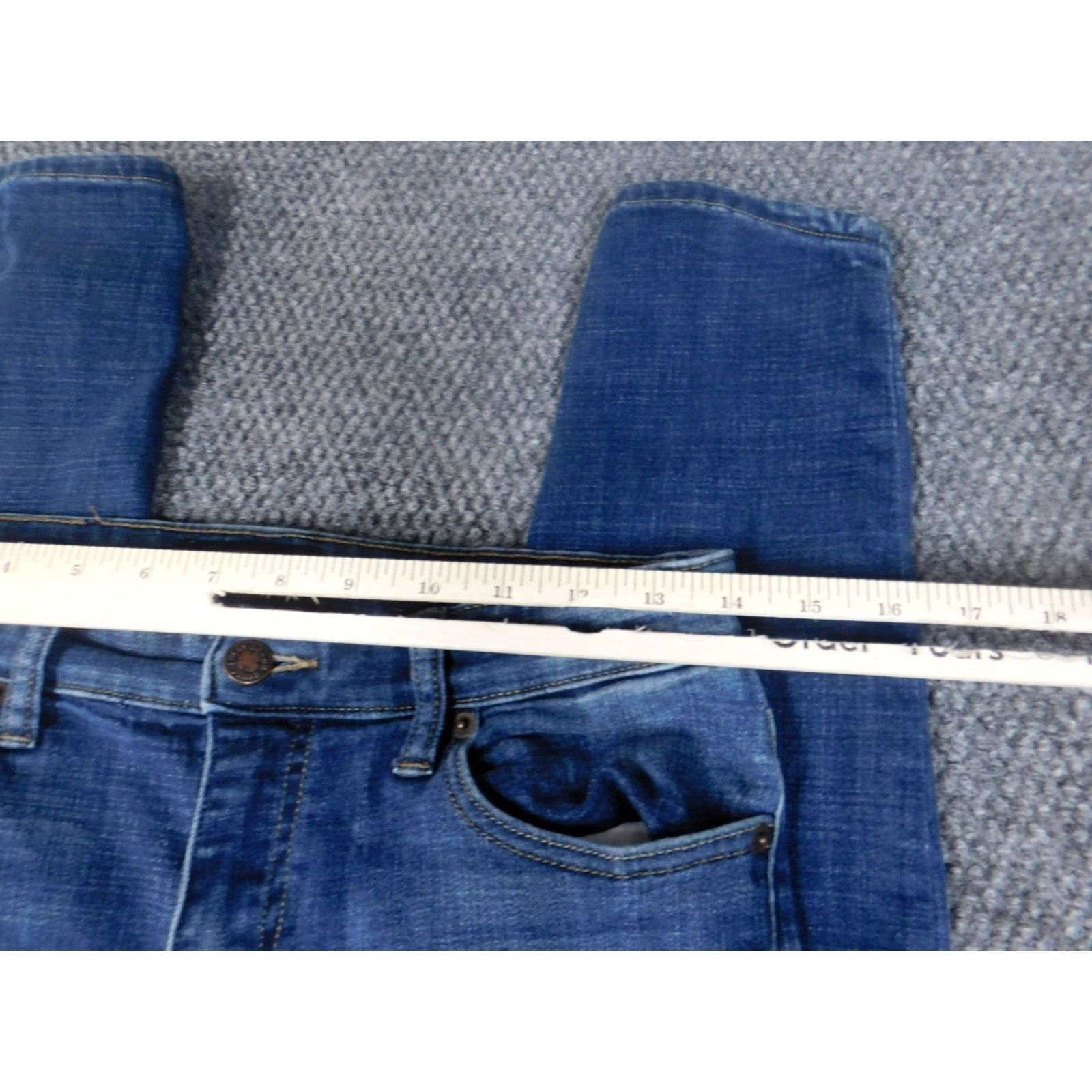 Lucky Brand Lucky Brand Jeans Womens 4 Blue Skinny Ava Denim Stretch Classic Regular Inseam 28in Zipper Button Fly Womens Jeans Size 27" / US 4 / IT 40 - 2 Thumbnail
