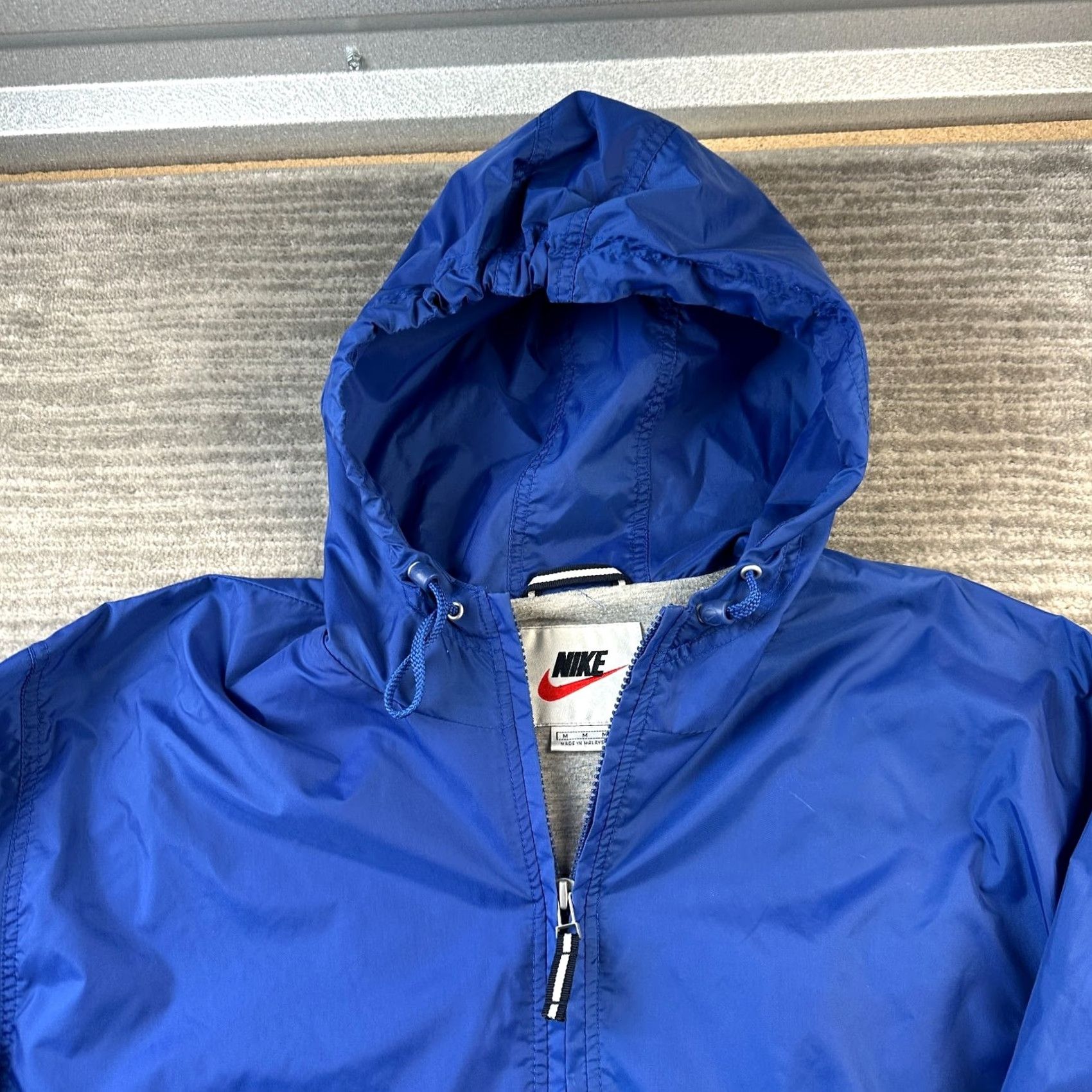 Nike VINTAGE Nike Jacket Mens M Blue Windbreaker Hoodie Fleece Lined Track Size US M / EU 48-50 / 2 - 3 Thumbnail