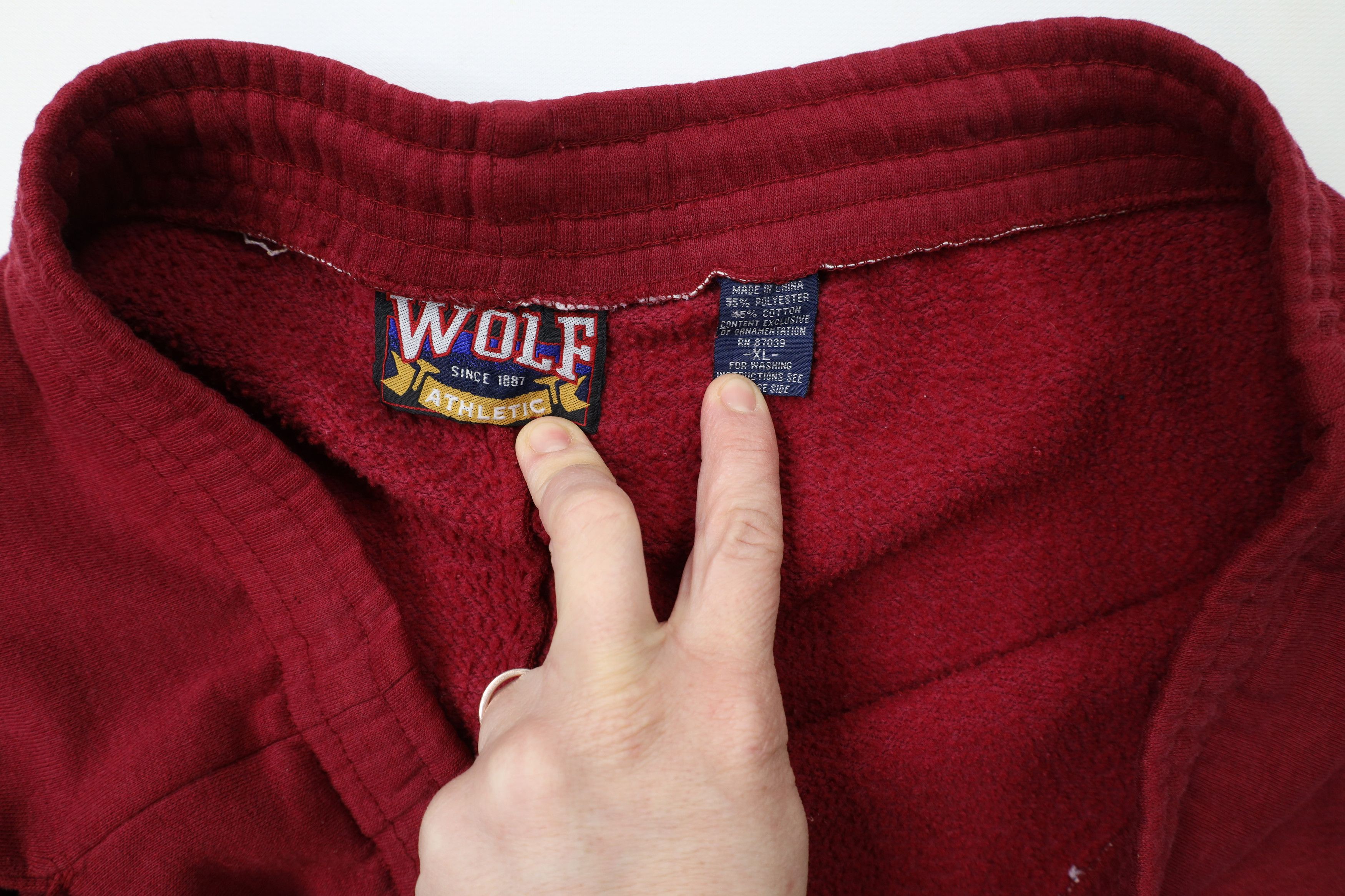 Vintage Vintage 90s Spell Out University of Alabama Sweatpants Red Size US 38 / EU 54 - 10 Thumbnail
