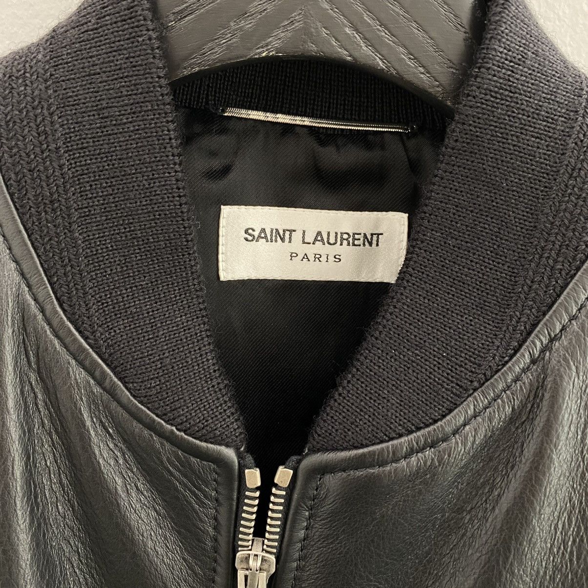 Saint Laurent Paris Saint Laurent Leather Bomber Jacket in Large Size US L / EU 52-54 / 3 - 4 Thumbnail