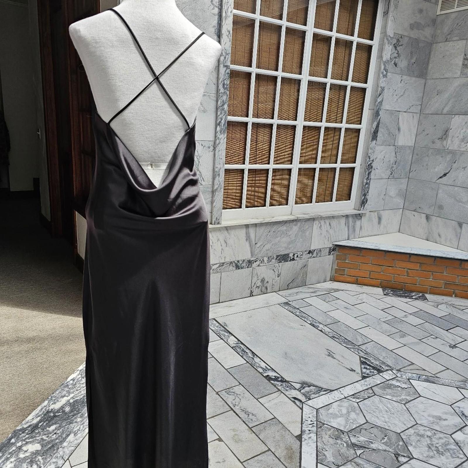 Topshop Topshop Women's Black Formal Dress NWT Size M / US 6-8 / IT 42-44 - 2 Thumbnail