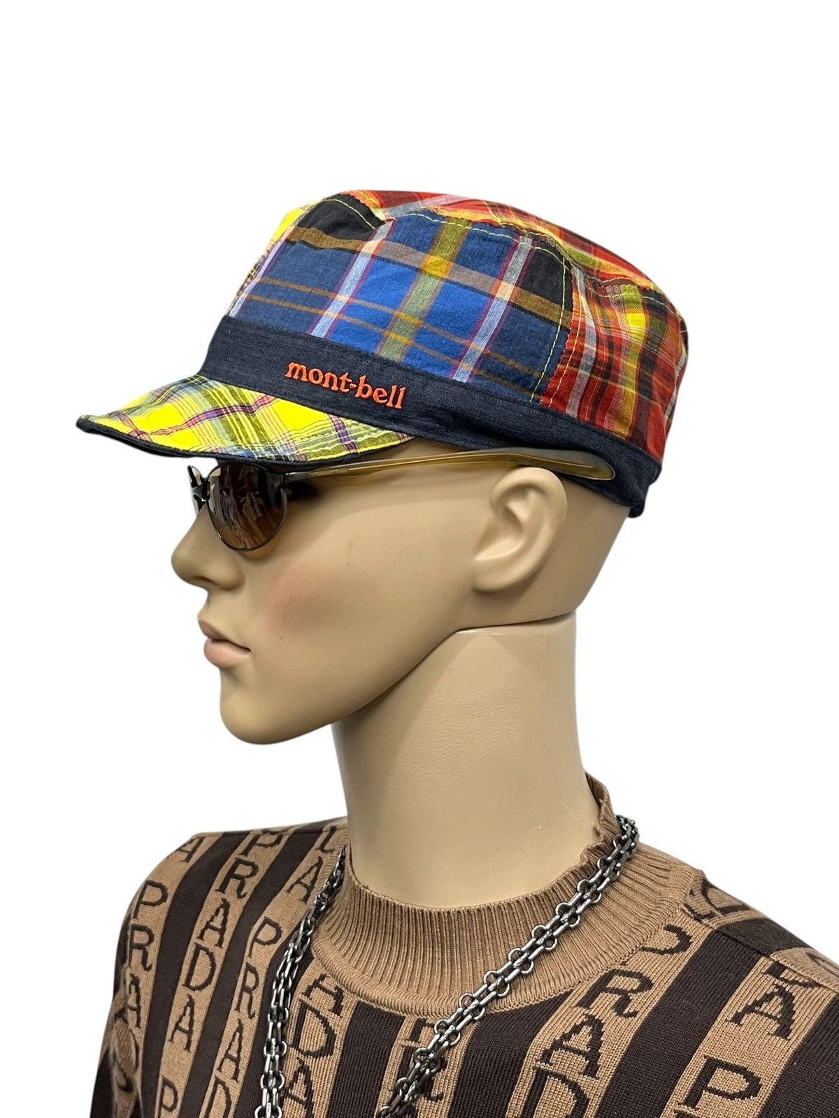Montbell Montbell Reversible Cap Cotton / Madras Plaid Hype Japan Size ONE SIZE - 6 Thumbnail