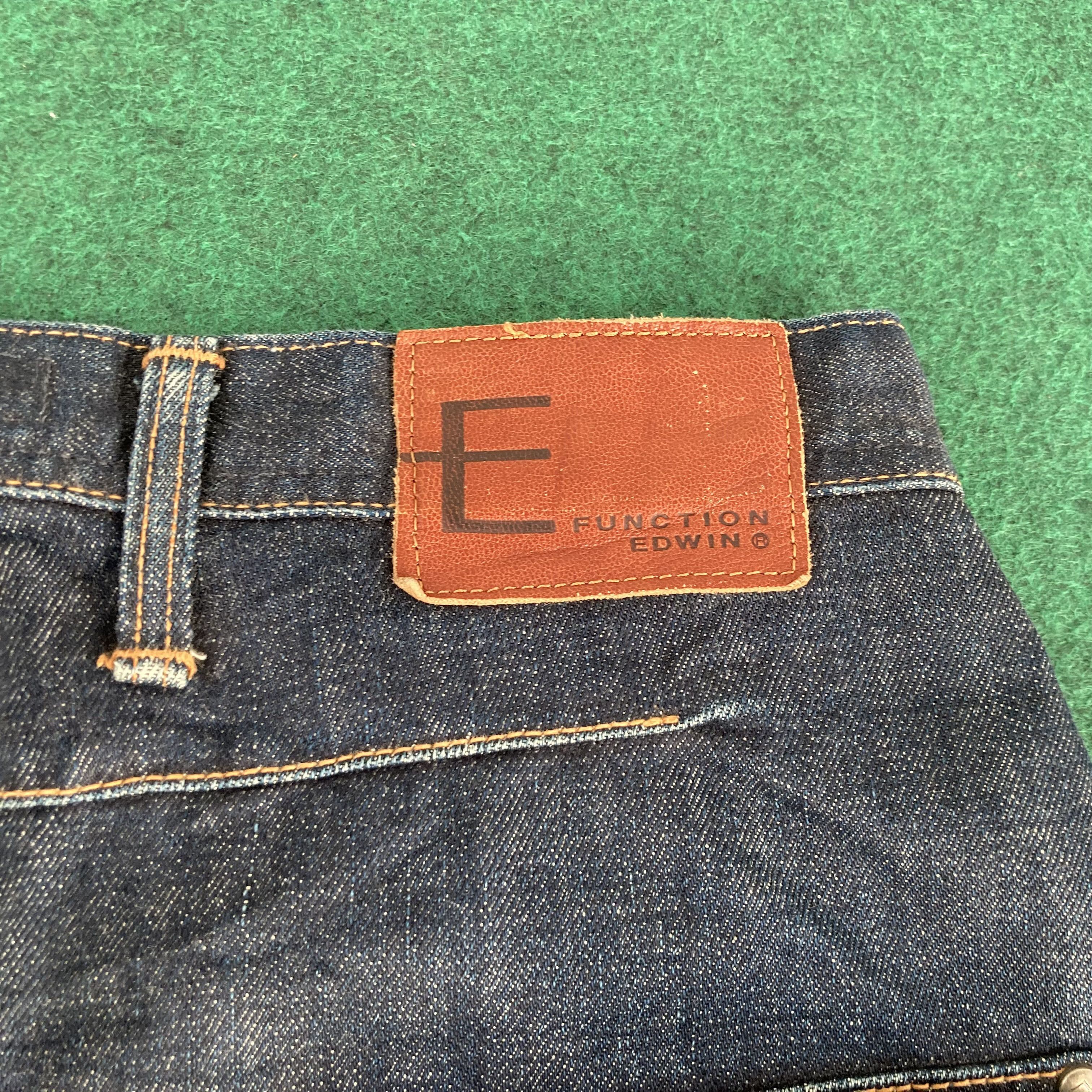 Edwin × Japanese Brand × Vintage 30x34 Vtg Edwin EFunction Denim Zipper Engineered Jeans Size US 30 / EU 46 - 9 Thumbnail