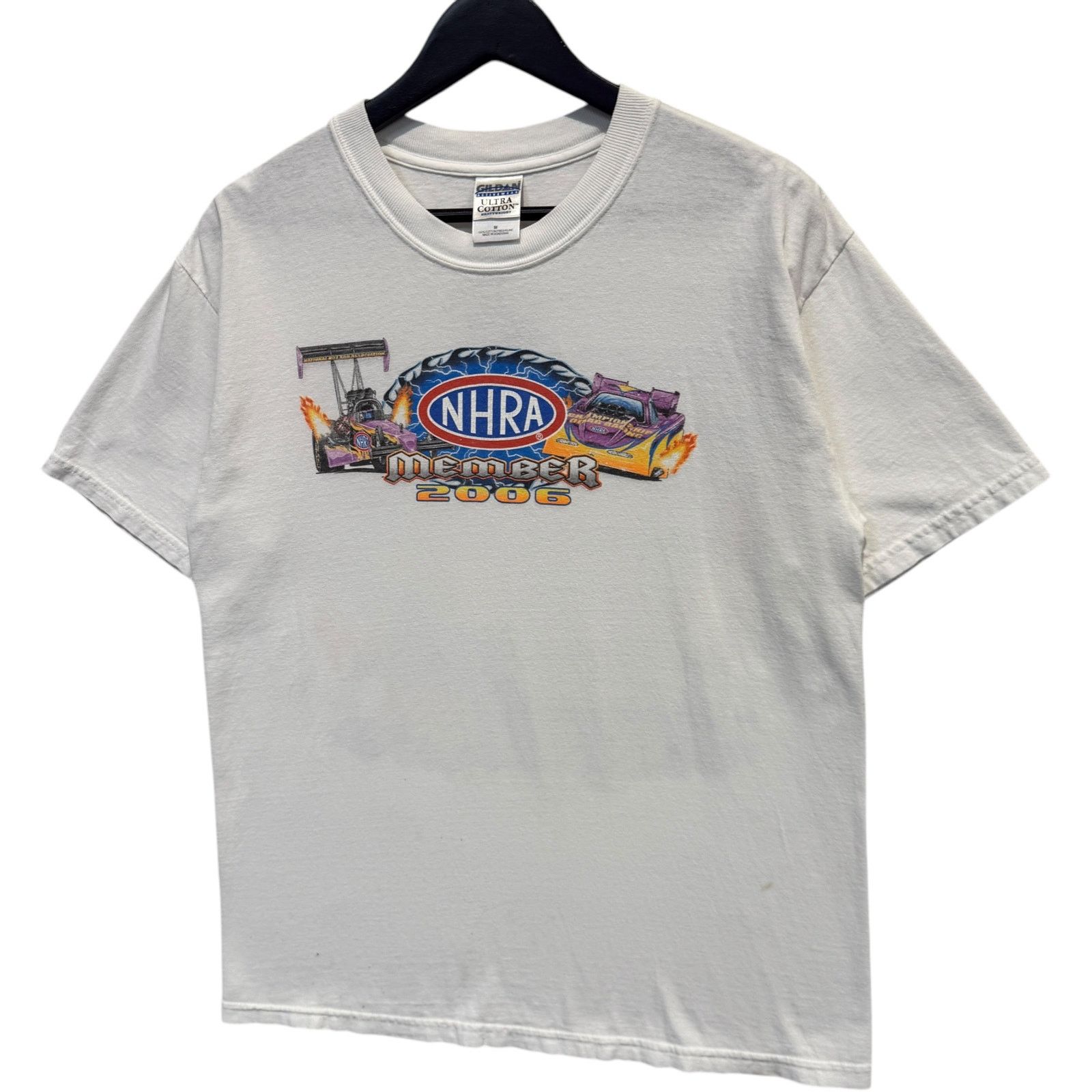Gildan Vintage NHRA National Dragster Member Tee 00s Medium Size US M / EU 48-50 / 2 - 3 Thumbnail
