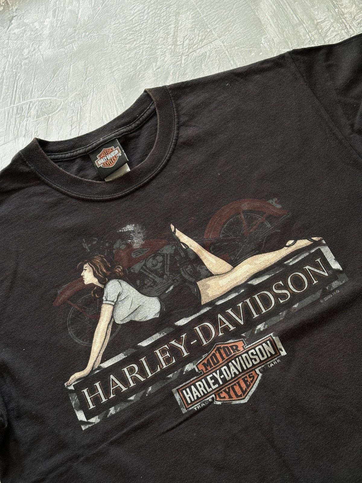Harley Davidson × Vintage Harley Davidson 2009 Tee Size US L / EU 52-54 / 3 - 1 Thumbnail