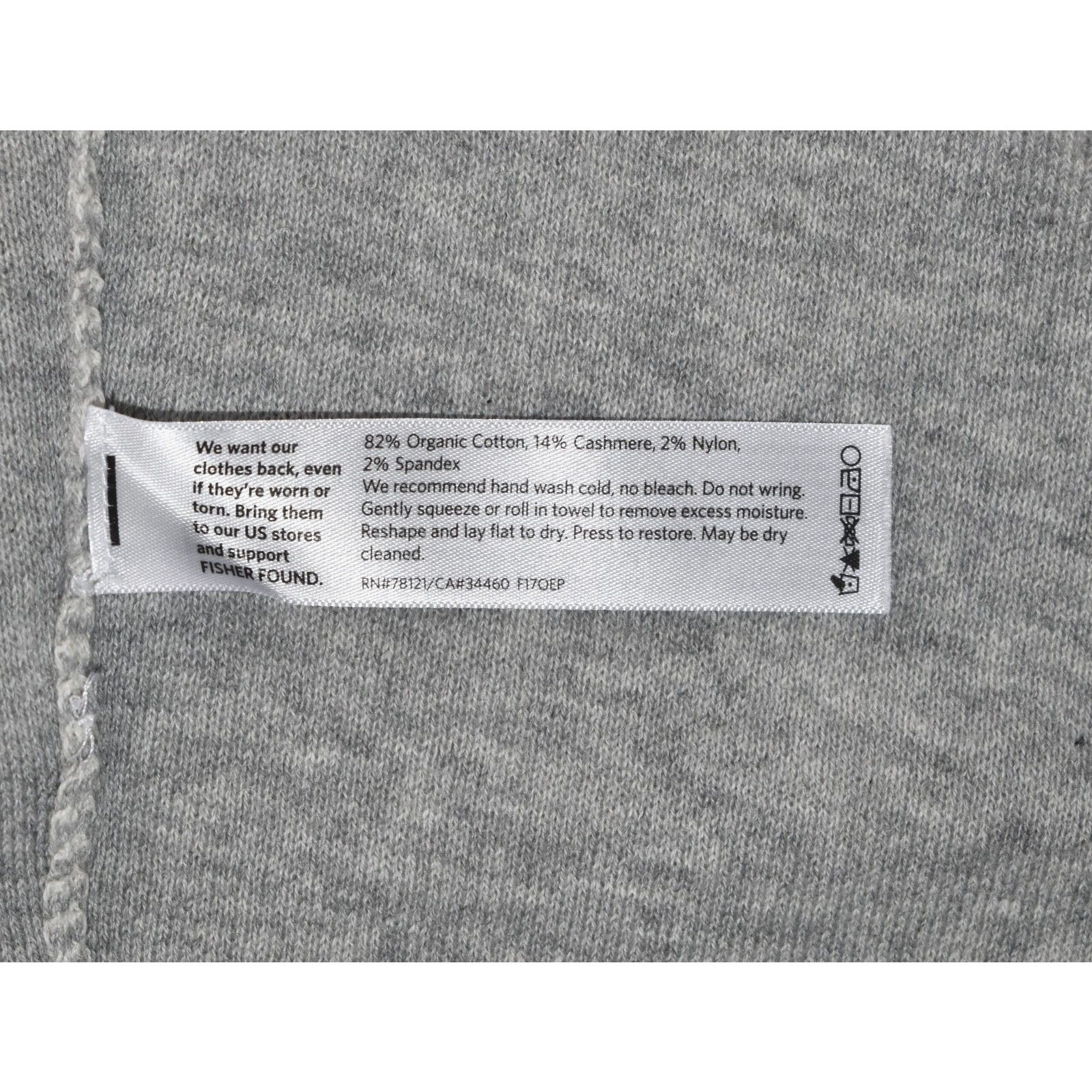 Eileen Fisher EILEEN FISHER Striped Org Cotton Cashmere Petite Sweater PP Size XXS / US 00 / IT 34 - 5 Thumbnail