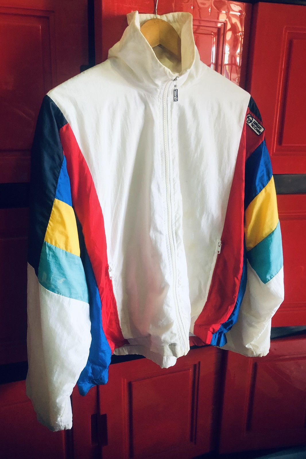 Sergio Tacchini × Vintage Vintage Sergio Tacchini Windbreaker Track Jacket Size US L / EU 52-54 / 3 - 3 Thumbnail