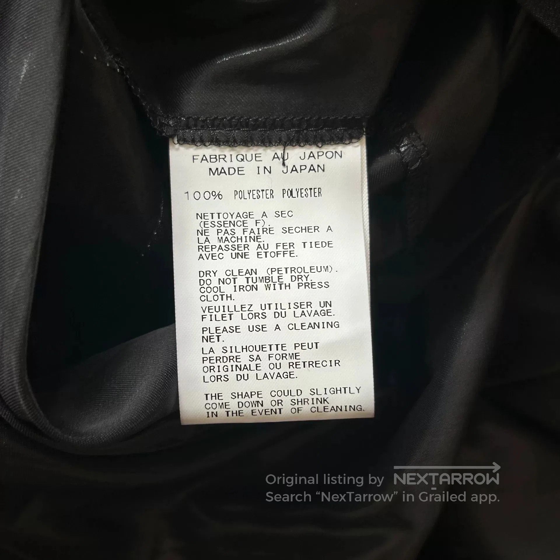 Yohji Yamamoto Yohji Yamamoto Black Lightweight Moto Coat. Size US S / EU 44-46 / 1 - 8 Thumbnail