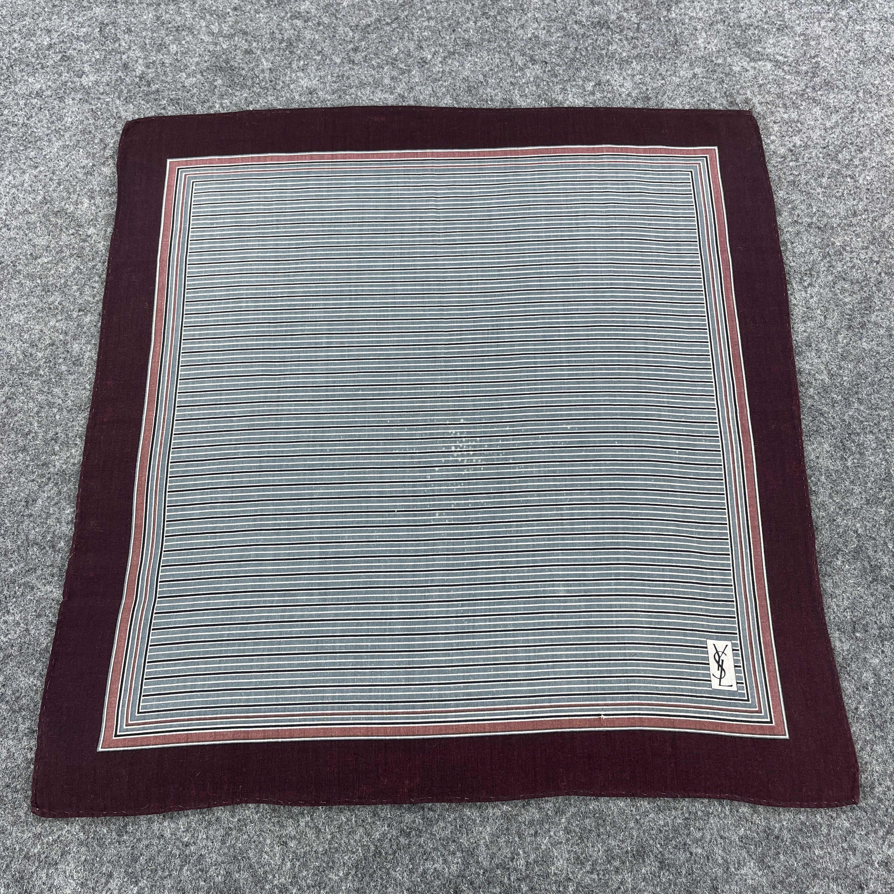 Other × Vintage Yves Saint Laurent Handkerchief / Bandana / Neckerchief B033 Size ONE SIZE - 2 Thumbnail