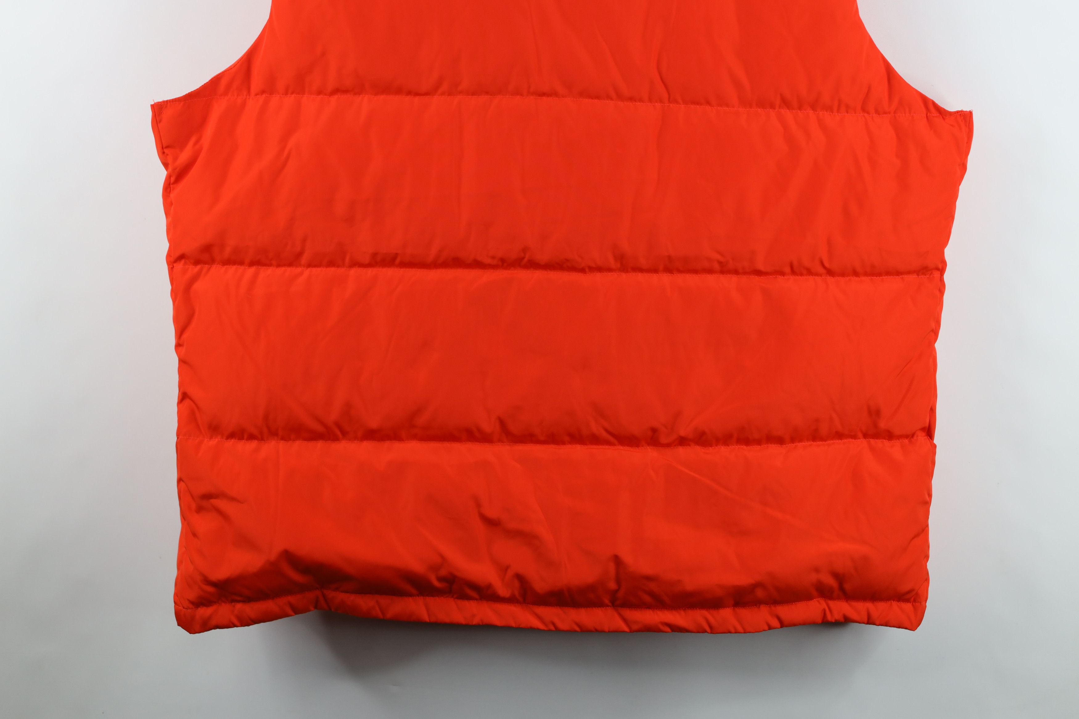 Lands' End Vintage Lands End Duck Down Puffer Vest Jacket Orange Size US XXL / EU 58 / 5 - 15 Thumbnail