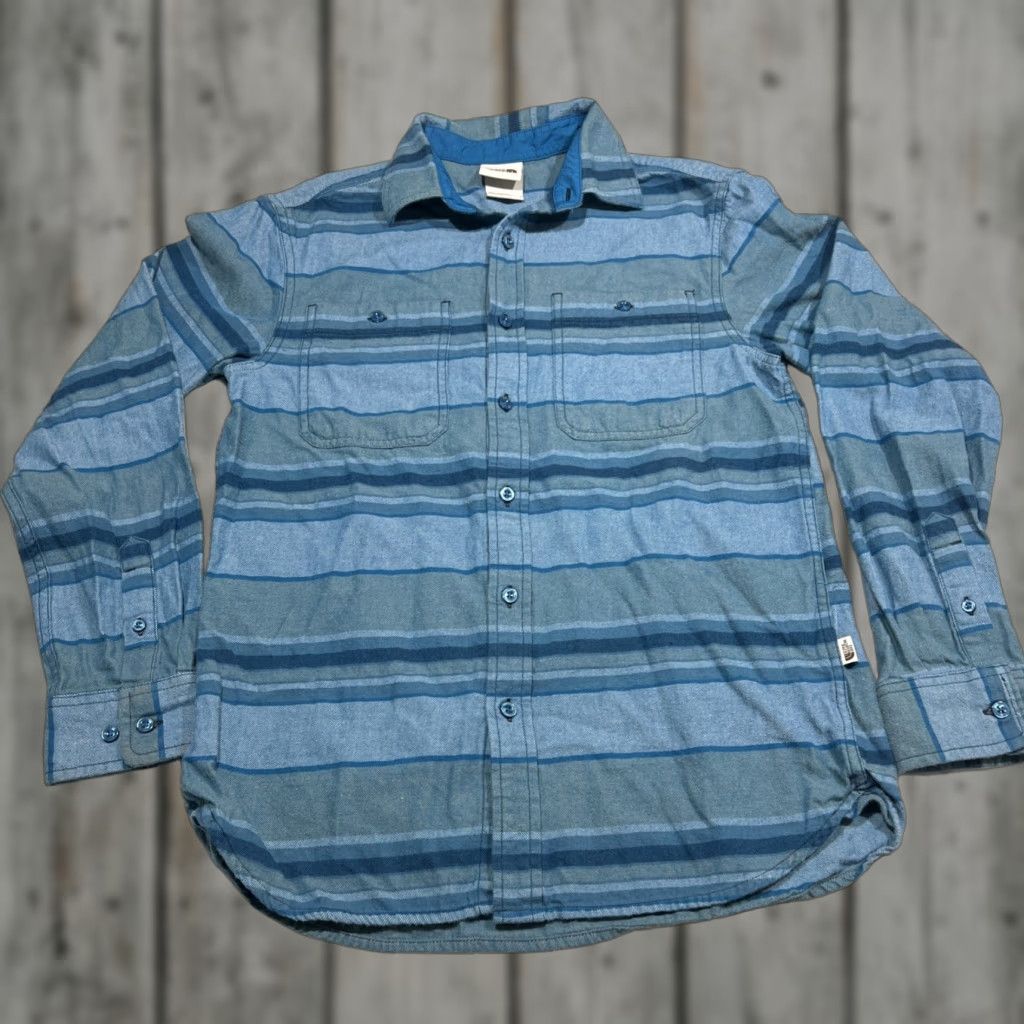 The North Face VINTAGE The North Face Flannel Shirt Men Small Blue Stripes Brown Label Outdoor Shirt Men Small Blue Stripes Brown Label Outdoor Size US S / EU 44-46 / 1 - 1 Thumbnail