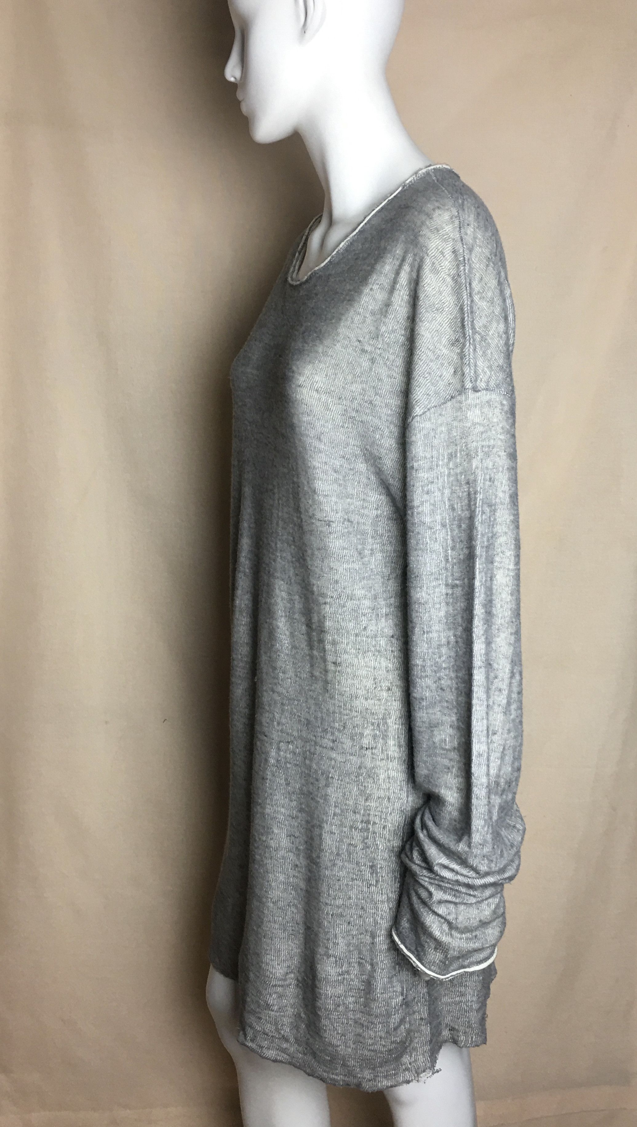 Isabel Benenato ISABEL BENENATO Long Sweater Cotton Ramie XXL Size XXL / US 16-18 / IT 52-54 - 3 Thumbnail