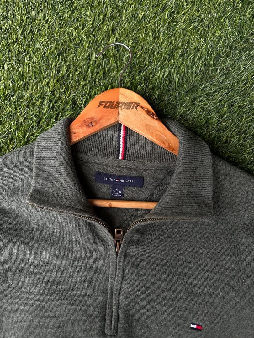 Designer × Tommy Hilfiger TOMMY HILFIGER KNIT HALFZIPPER Size US XL / EU 56 / 4 - 4 Thumbnail