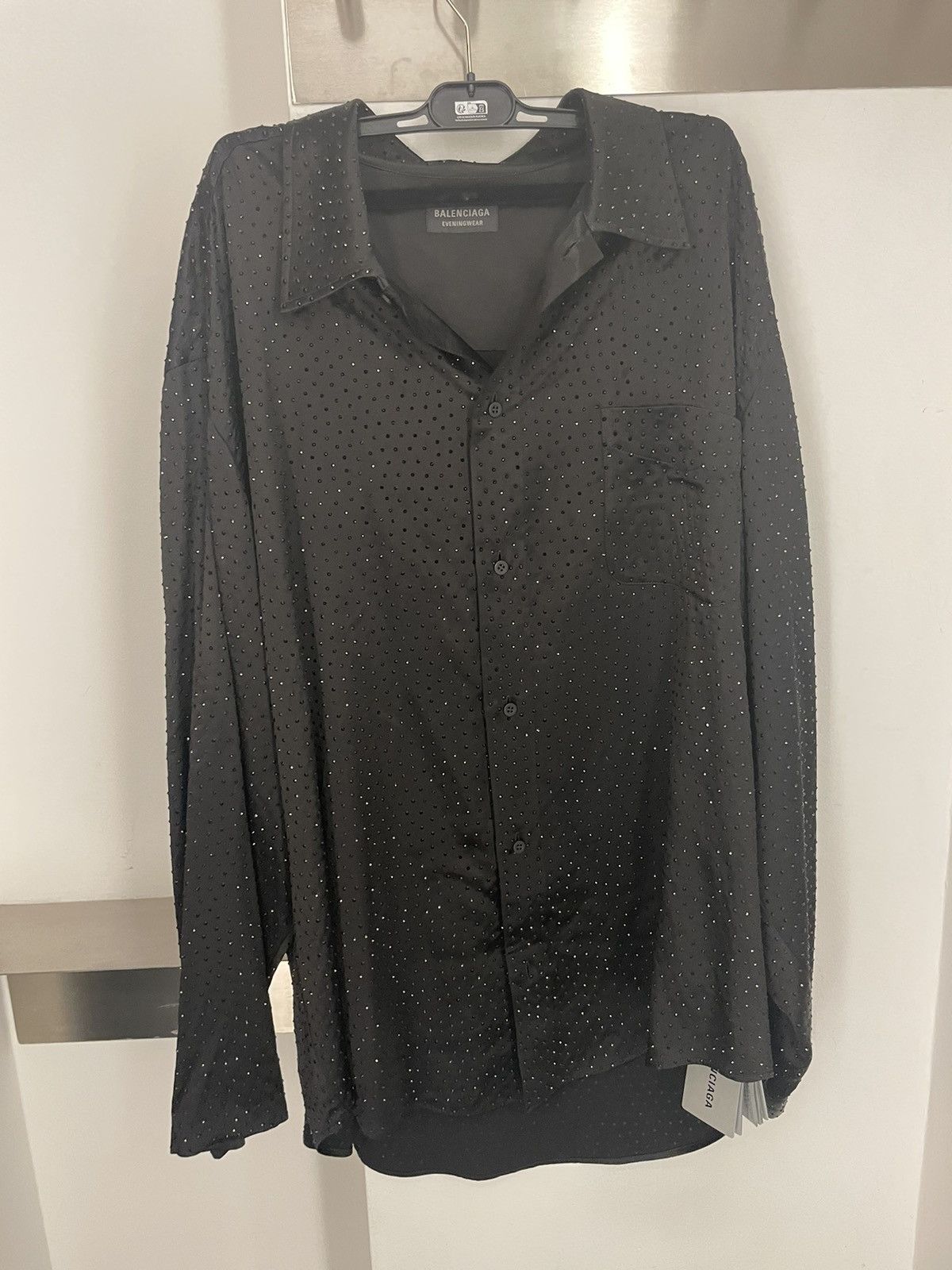 Balenciaga RHINESTONE-EMBELLISHED SHIRT Size M / US 6-8 / IT 42-44 - 2 Thumbnail