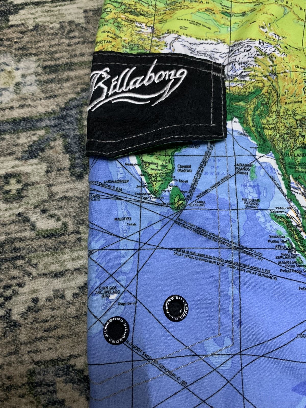 Billabong Billabong World Maps Beach Pants Size US 34 / EU 50 - 3 Thumbnail