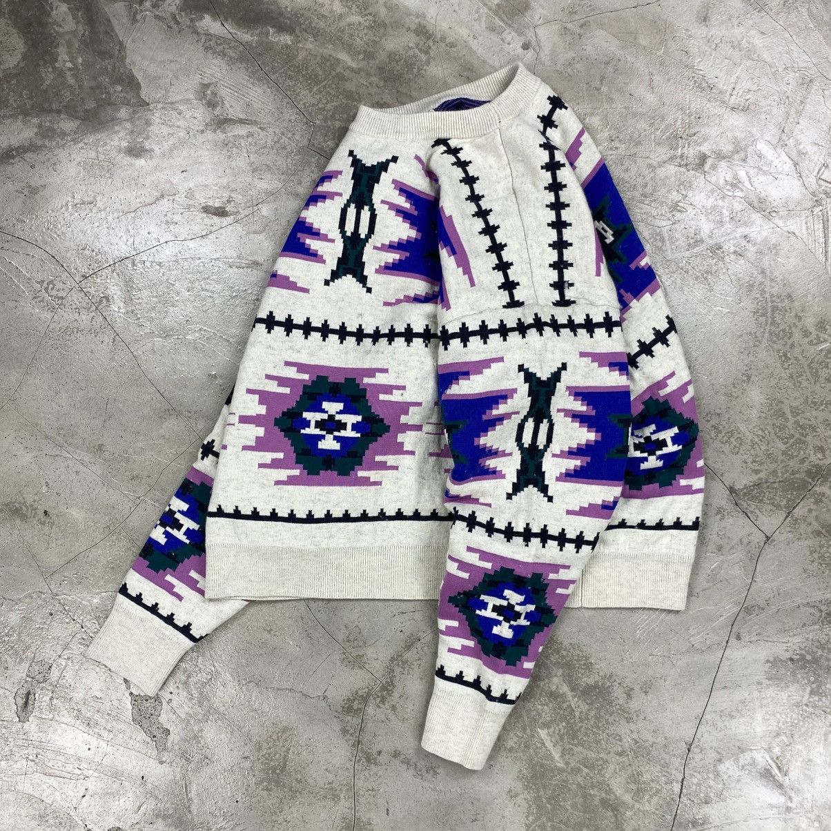 Isabel Marant Etoile Malden Jacquard Knitted Sweater Size US L / EU 52-54 / 3 - 2 Thumbnail