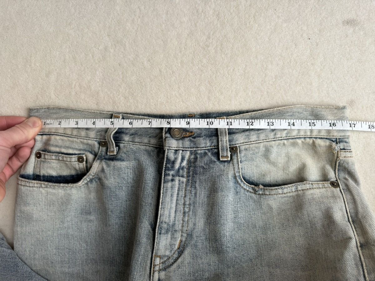 SS16 Saint Laurent selvedge knee rip jeans Hedi 31 crash
