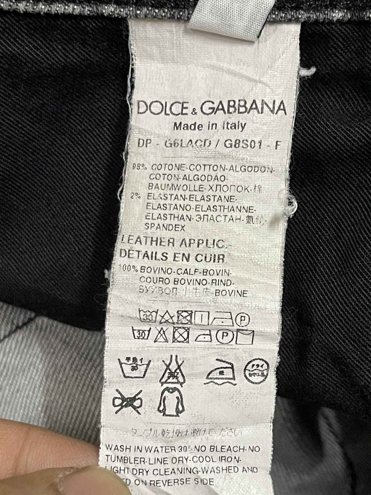 Dolce & Gabbana Vintage Italy Dolce & Gabbana Faded Wash Style Jeans Size US 36 / EU 52 - 11 Thumbnail