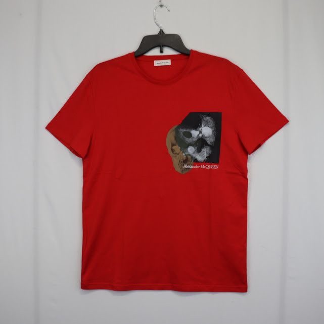 Alexander McQueen o1rshd1 ***Defective / T-Shirt in Red Size US S / EU 44-46 / 1 - 1 Thumbnail