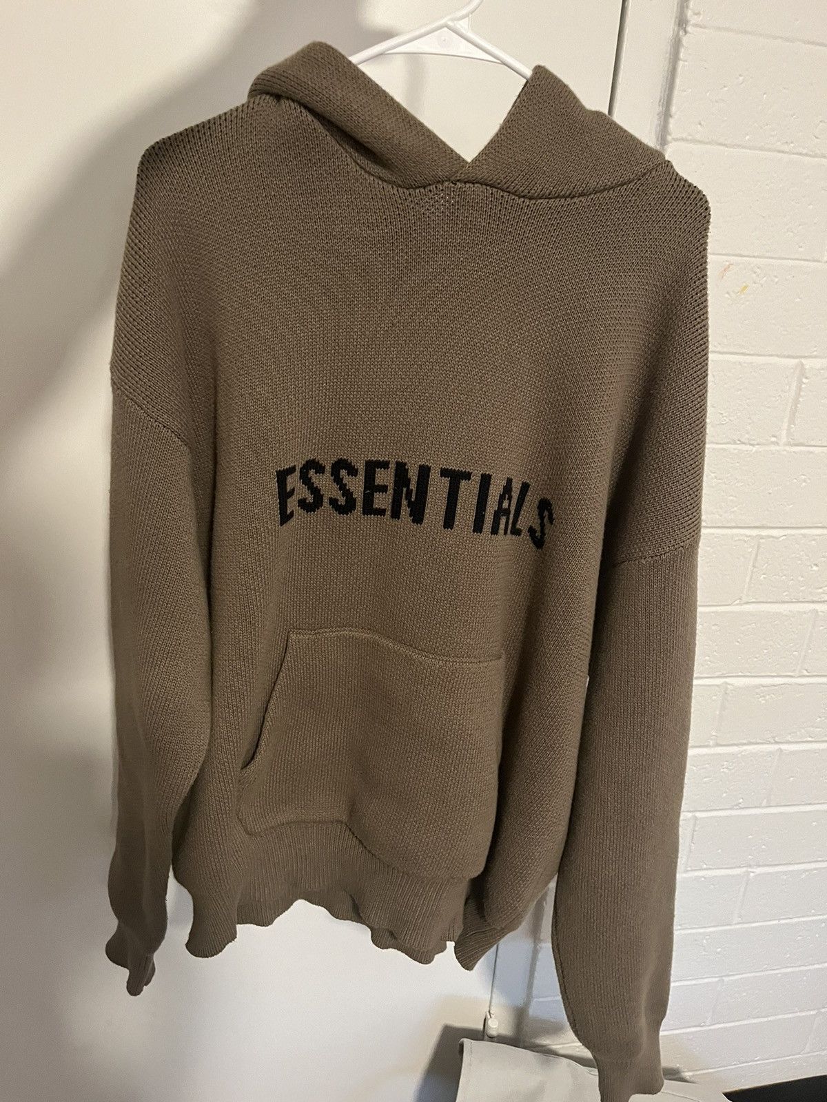Essentials Fear of God Essentials Knit Pullover Hoodie Harvest Grailed