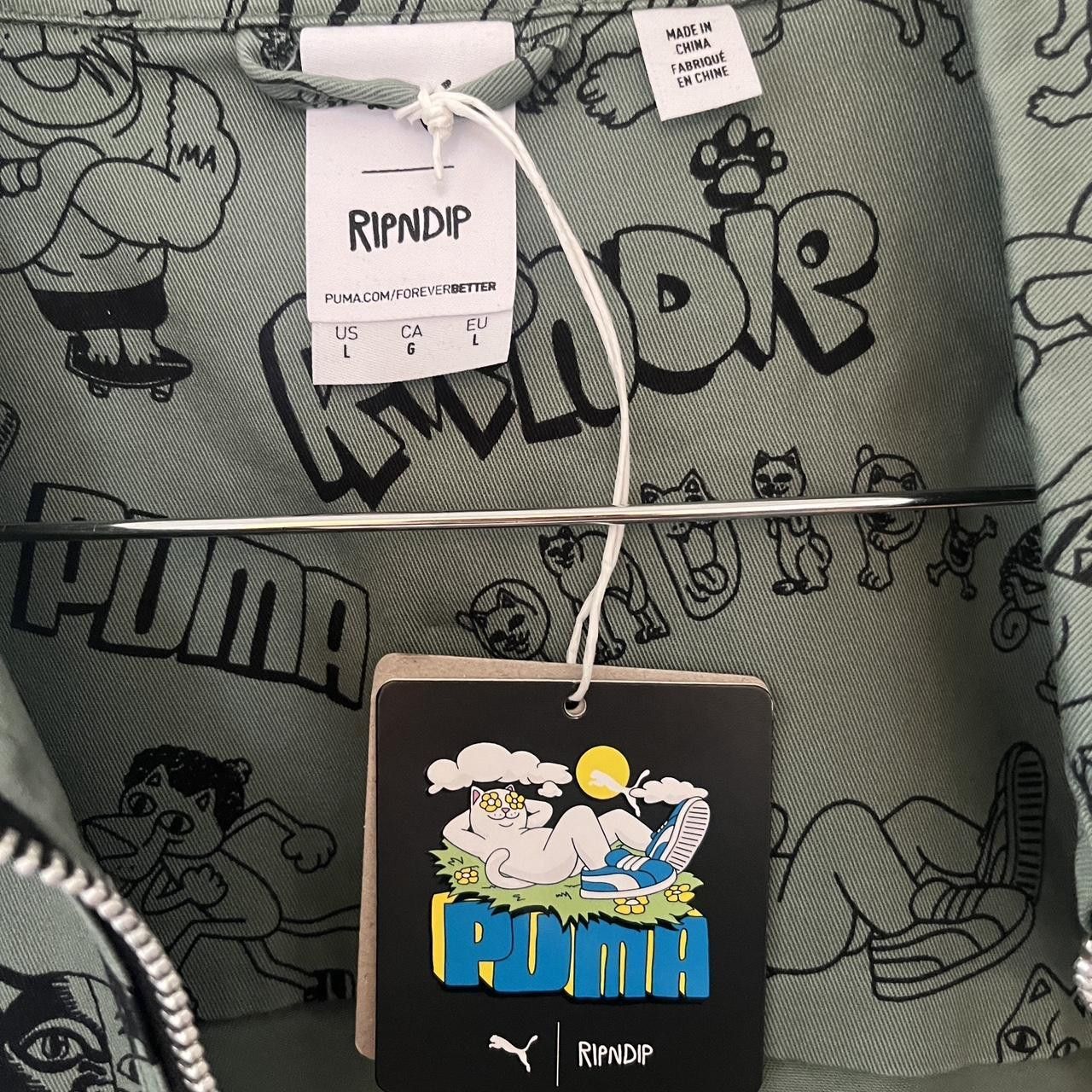 Puma RIPNDIP Puma sketch jacket shirt shacket sz L Size US L / EU 52-54 / 3 - 7 Thumbnail