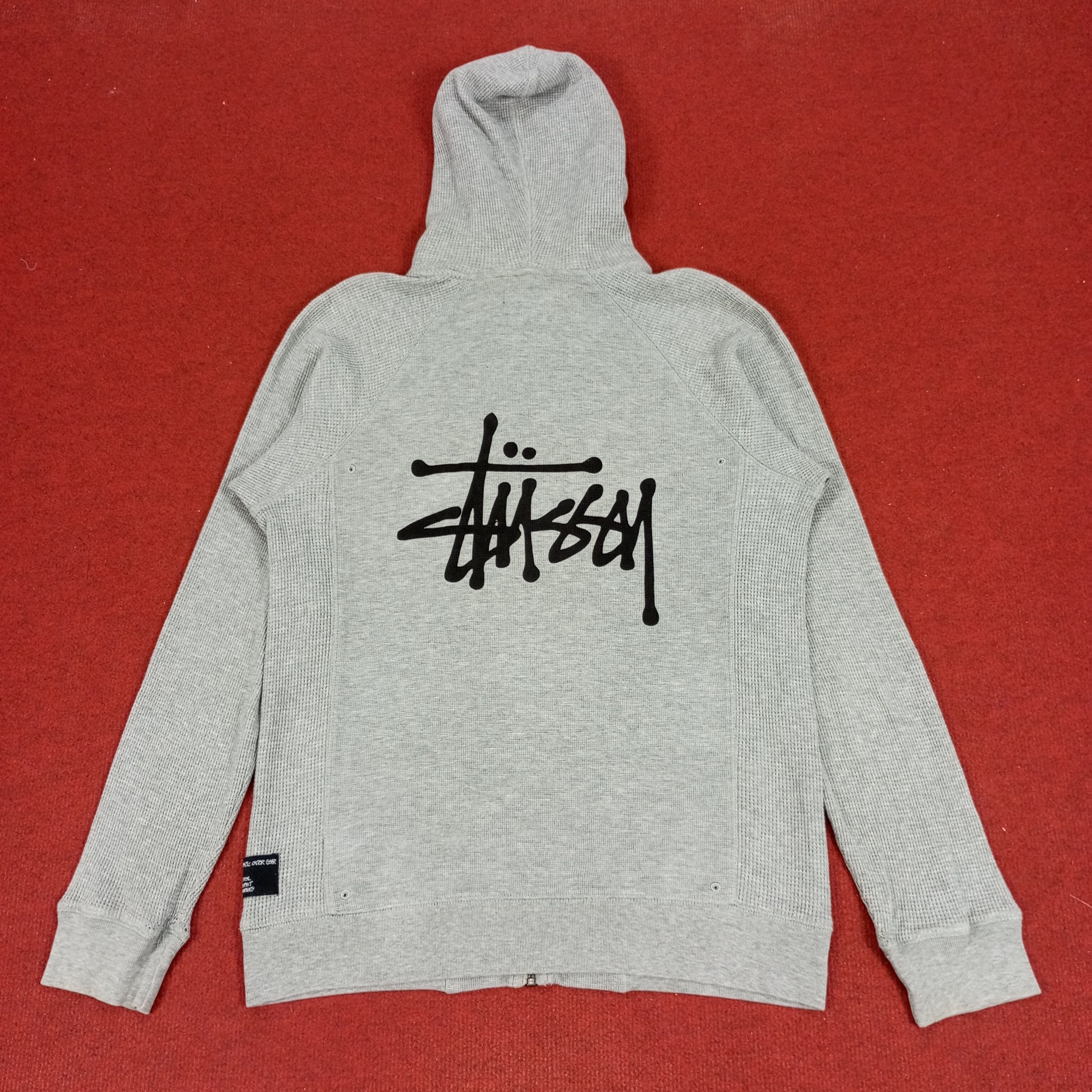 Stussy × Vintage Stussy Streetwear Skateboard Style Custom Art Zipper Hoodies Size US M / EU 48-50 / 2 - 1 Thumbnail