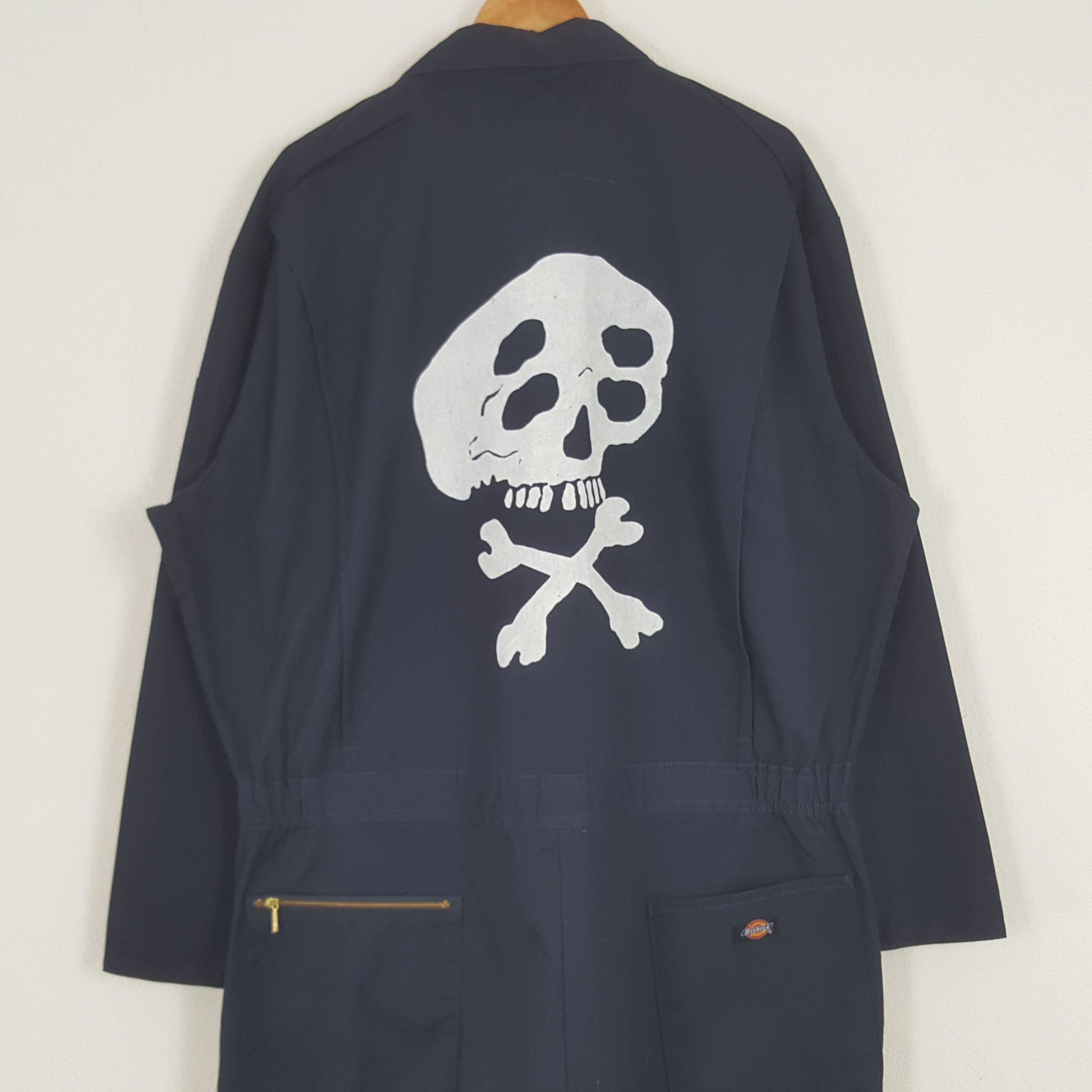 Dickies × Vintage Vintage Dickies American Skull Custom Coverall Jacket C281N6 Size US XXL / EU 58 / 5 - 2 Thumbnail