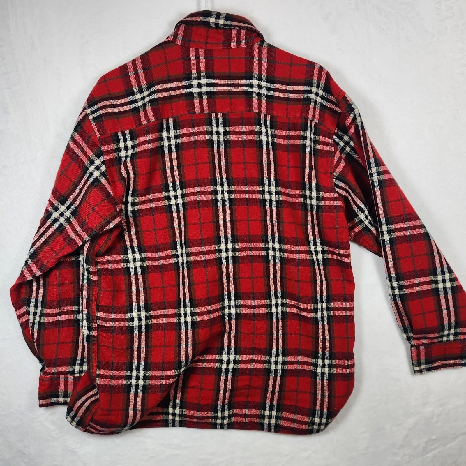 Blair Vintage John Blair Red Plaid Flannel Shirt Size Medium Size US M / EU 48-50 / 2 - 6 Thumbnail