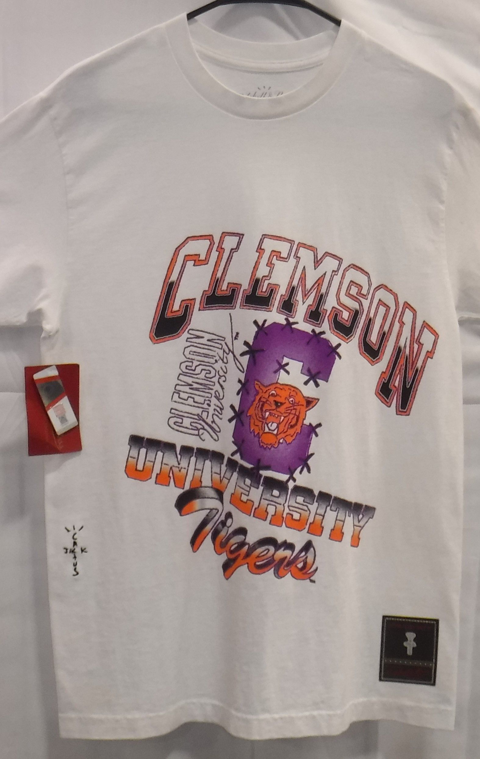 Mitchell & Ness × Travis Scott Mitchell & Ness T-shirt Clemson University Tigers - M Size US M / EU 48-50 / 2 - 1 Thumbnail