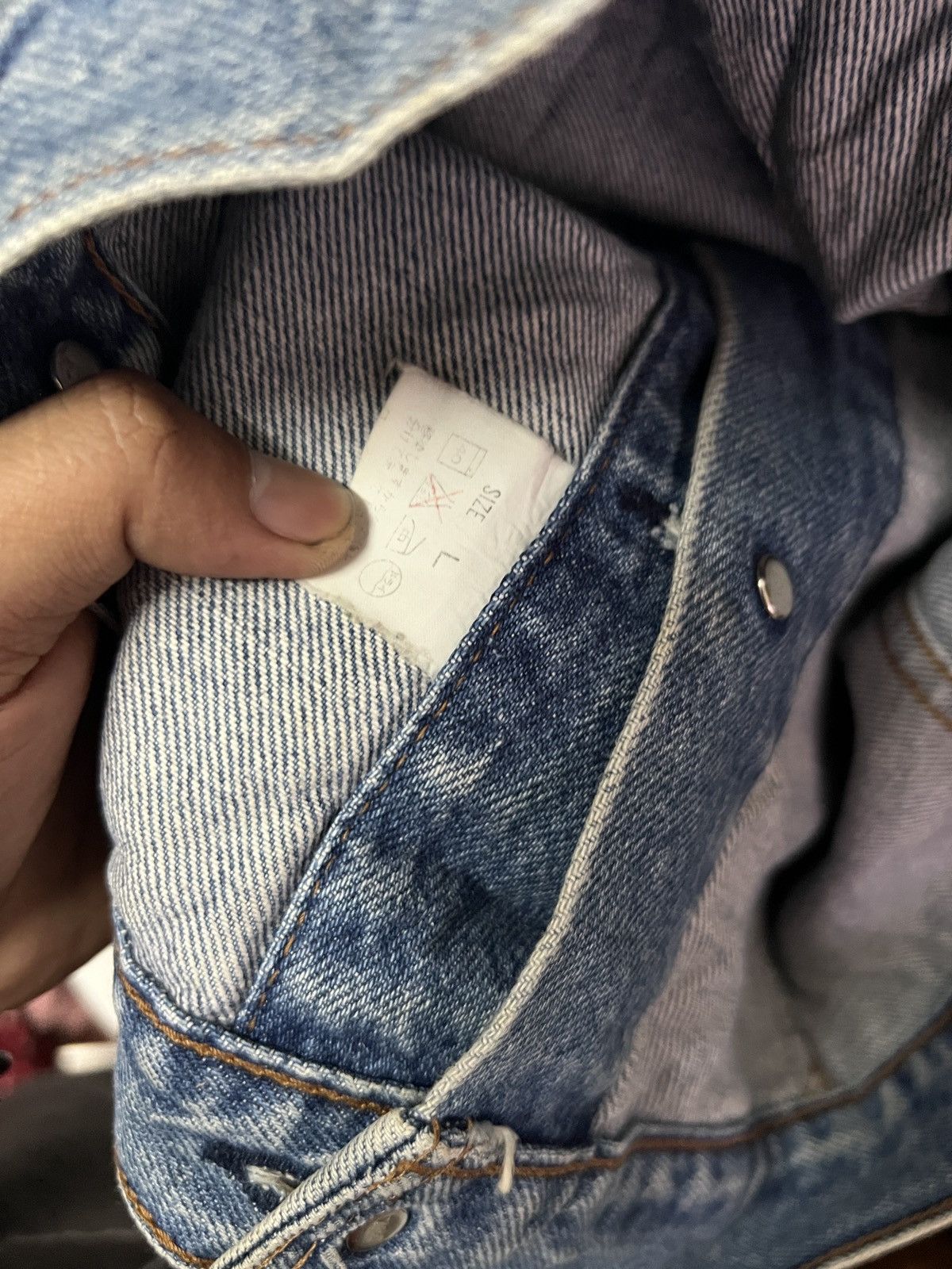 Levi's Vintage Clothing Vintage Trucker Levis Denim Orange Tag Size US M / EU 48-50 / 2 - 6 Thumbnail