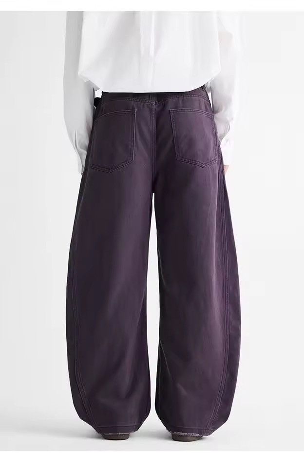 Jean Casual Wide Leg Purple Streetwear Baggy Jeans Size US 34 / EU 50 - 4 Thumbnail