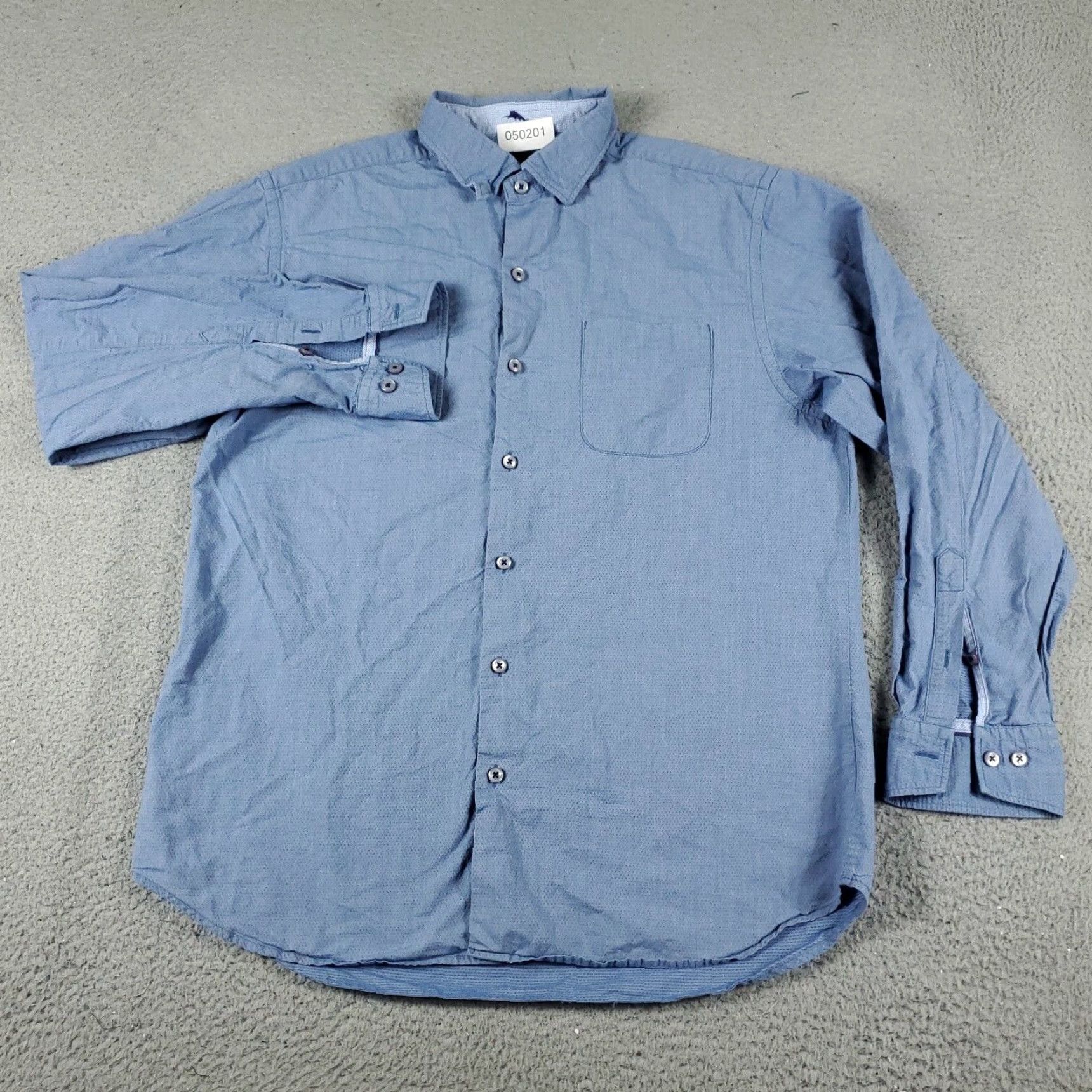 Tommy Bahama Tommy Bahama Button-Up Shirt Mens Medium Blue Cotton Long Sleeve Casual Size US M / EU 48-50 / 2 - 2 Thumbnail