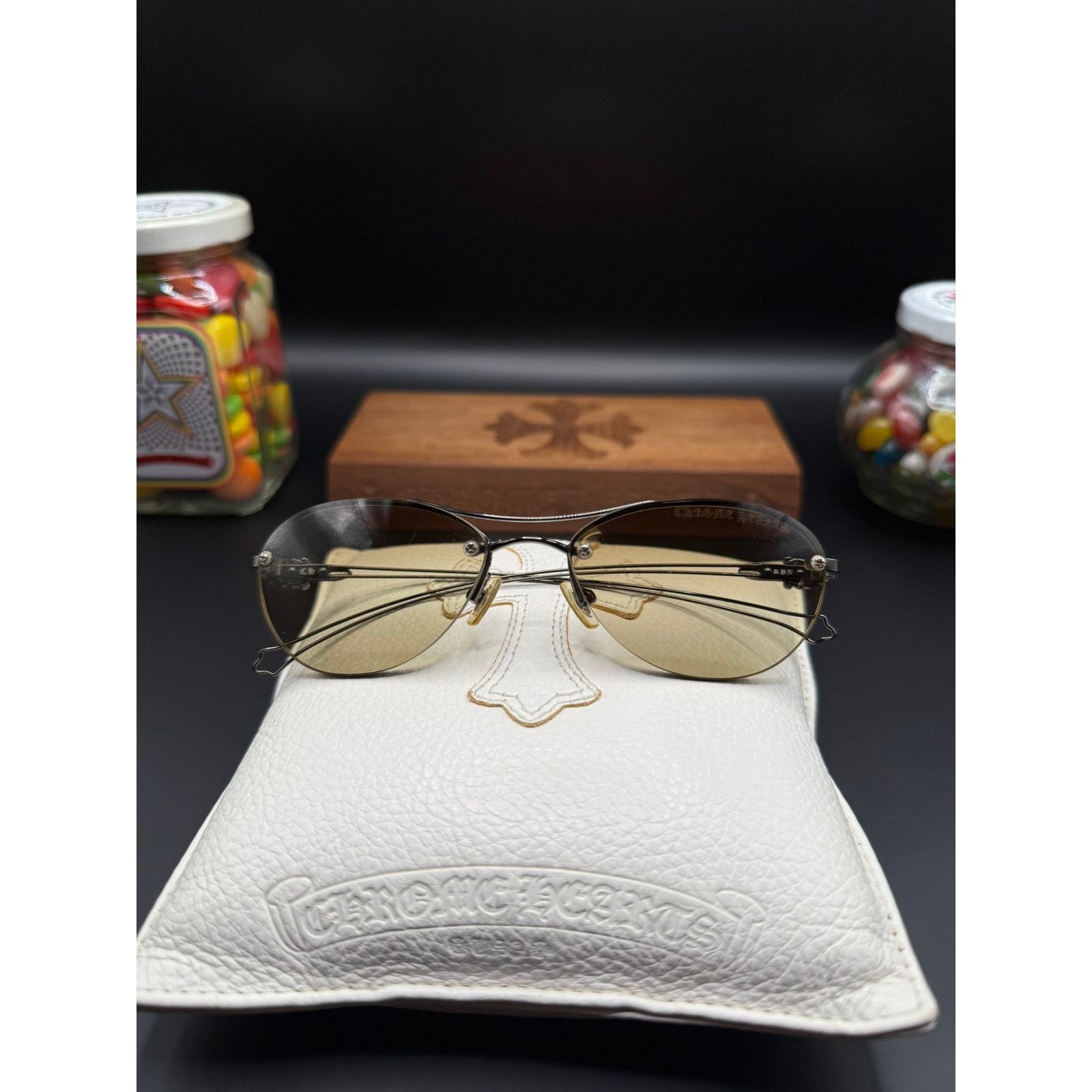Chrome Hearts Chrome Hearts Drag Pipe IV Rimless Sunglasses  display picture 1