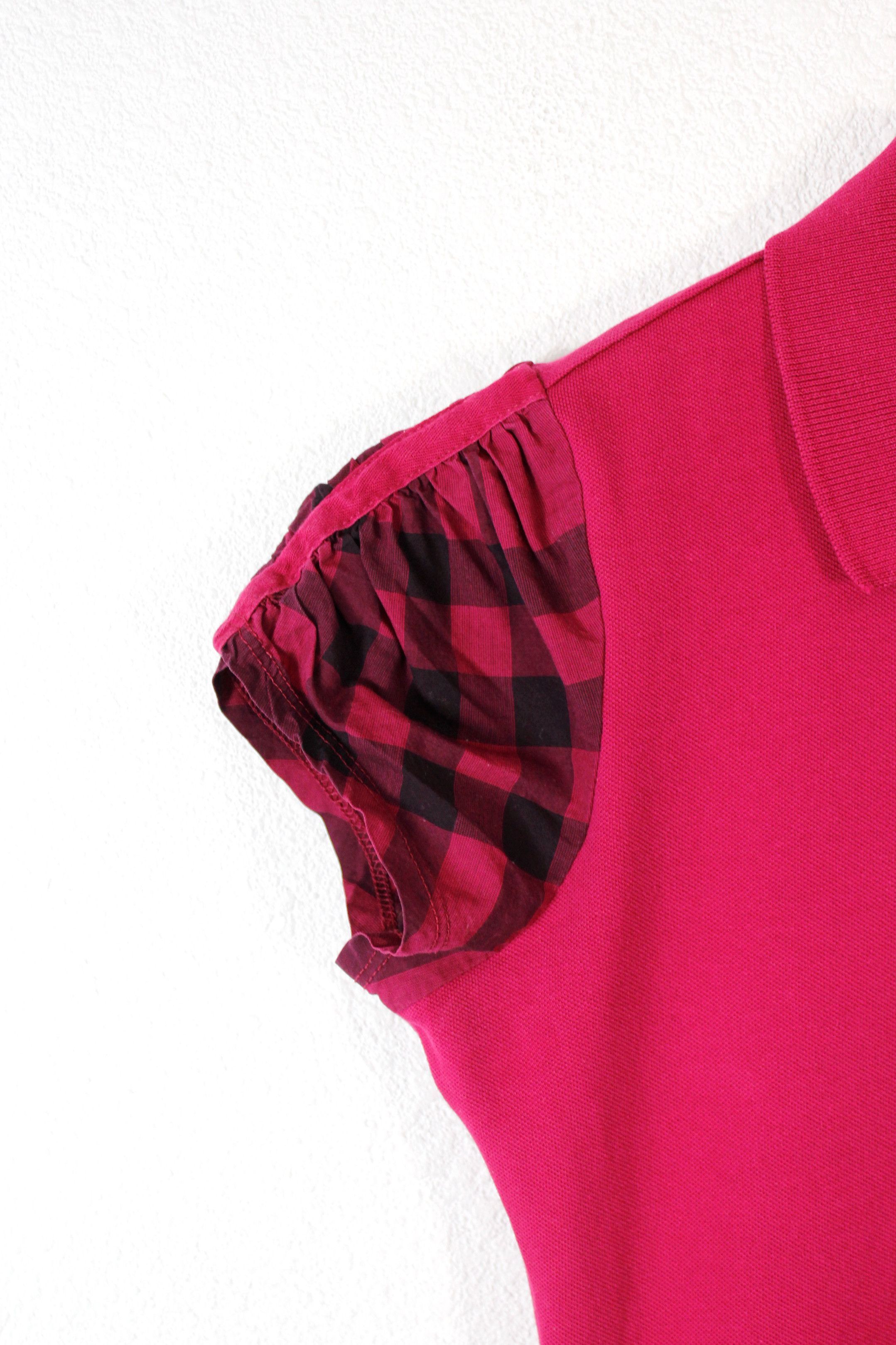 Burberry Burberry Brit Sleeve Nova Check Pink Polo Shirt Y2K Size S / US 4 / IT 40 - 3 Thumbnail