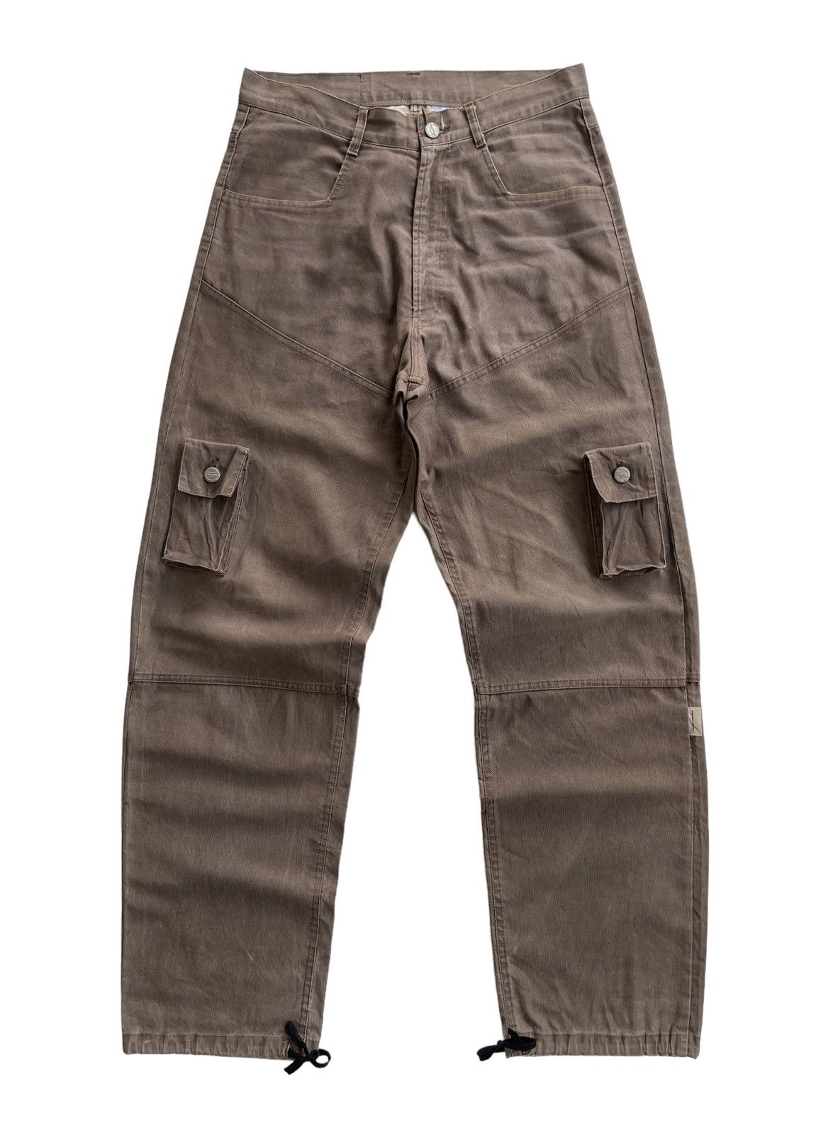 Japanese Brand EMPR Highwaist Cargo Multipocket Parachute Tactical Pants Size US 30 / EU 46 - 1 Thumbnail