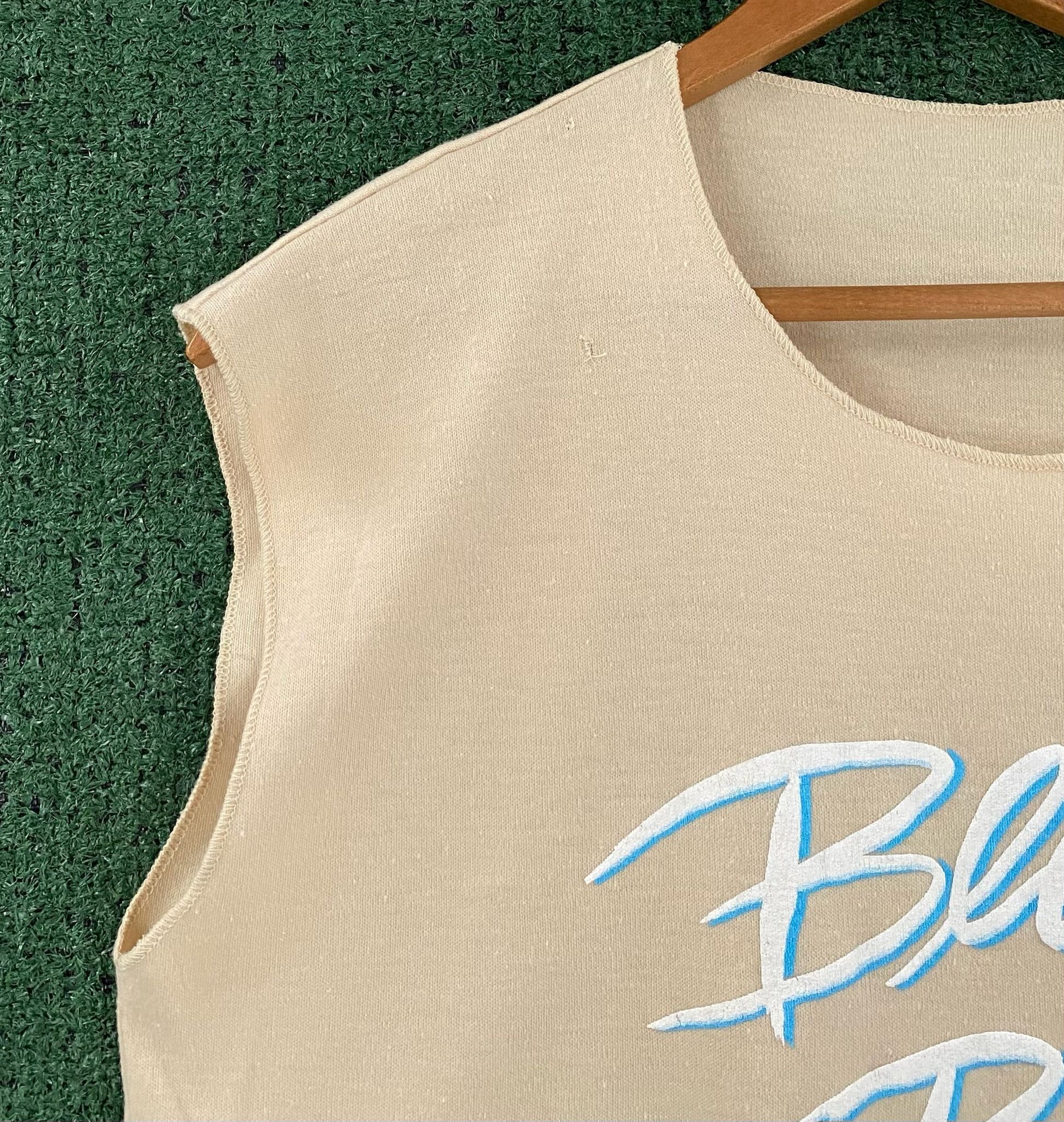 Vintage 80’s Beach Buff X-Short Sleeveless Crop Top T-Shirt Small Size S / US 4 / IT 40 - 3 Thumbnail
