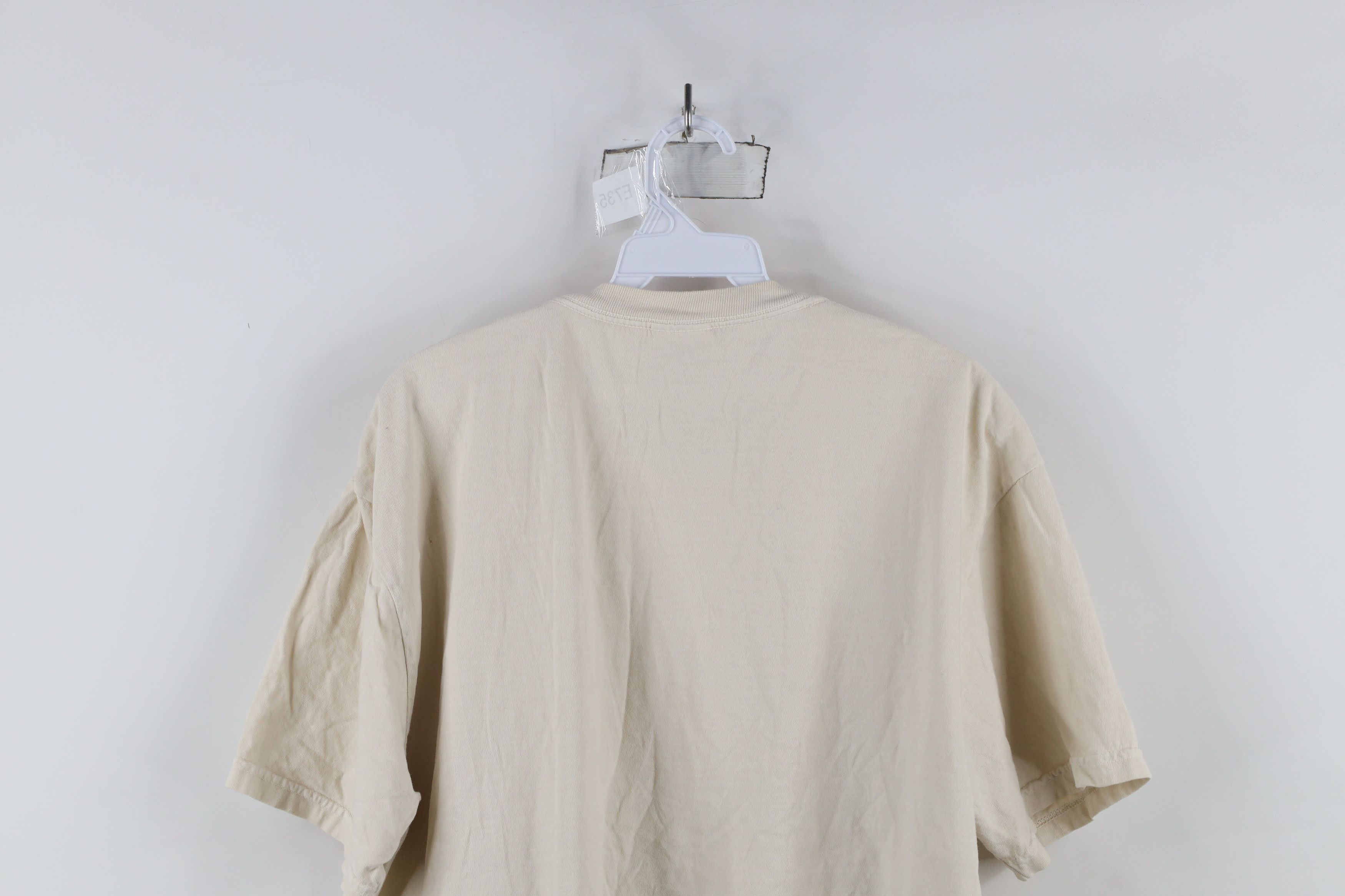 Vintage Vintage 90s Streetwear Short Sleeve T-Shirt Beige Cotton Size US XL / EU 56 / 4 - 8 Thumbnail