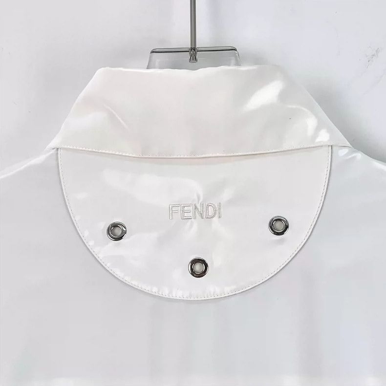 Fendi Fendi White Oversized Long Sleeve Shirt Size US S / EU 44-46 / 1 - 5 Thumbnail