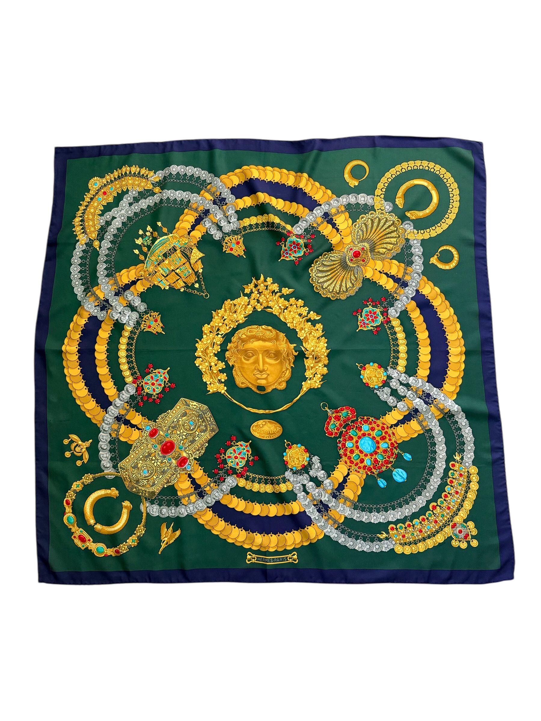 Hermes Vintage 90s Hermes Kosmima Silk Square Scarf Size ONE SIZE - 1 Thumbnail