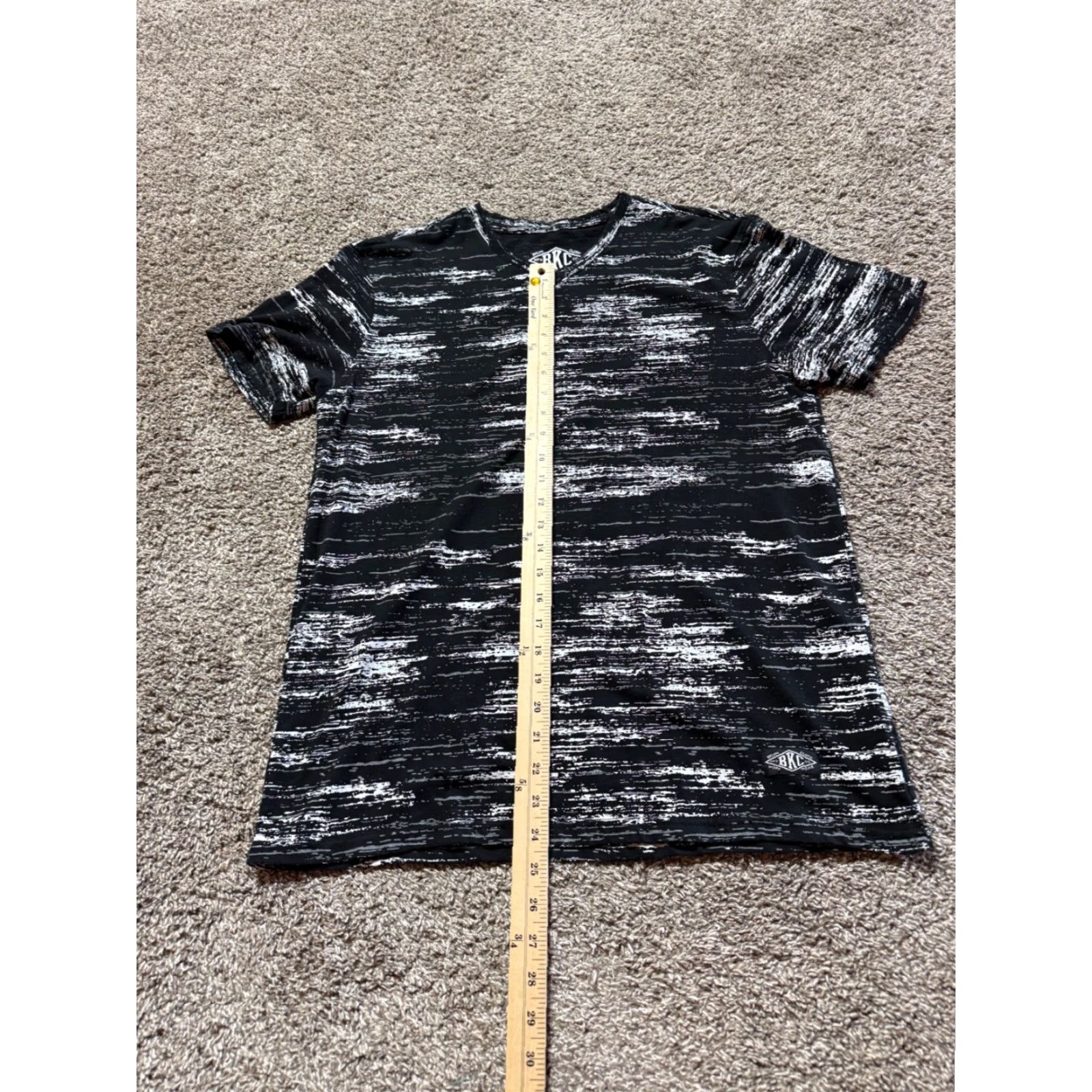Vintage Brooklyn Mens Shirt Slim Fit Black Poly Cotton Blend Stretch T-Shirt L Size Size US L / EU 52-54 / 3 - 4 Thumbnail
