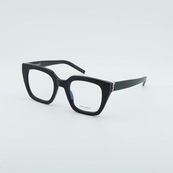 Saint Laurent Paris Saint Laurent SL M143 OPT 001 Eyeglasses Black 51mm Square Size ONE SIZE - 1 Thumbnail