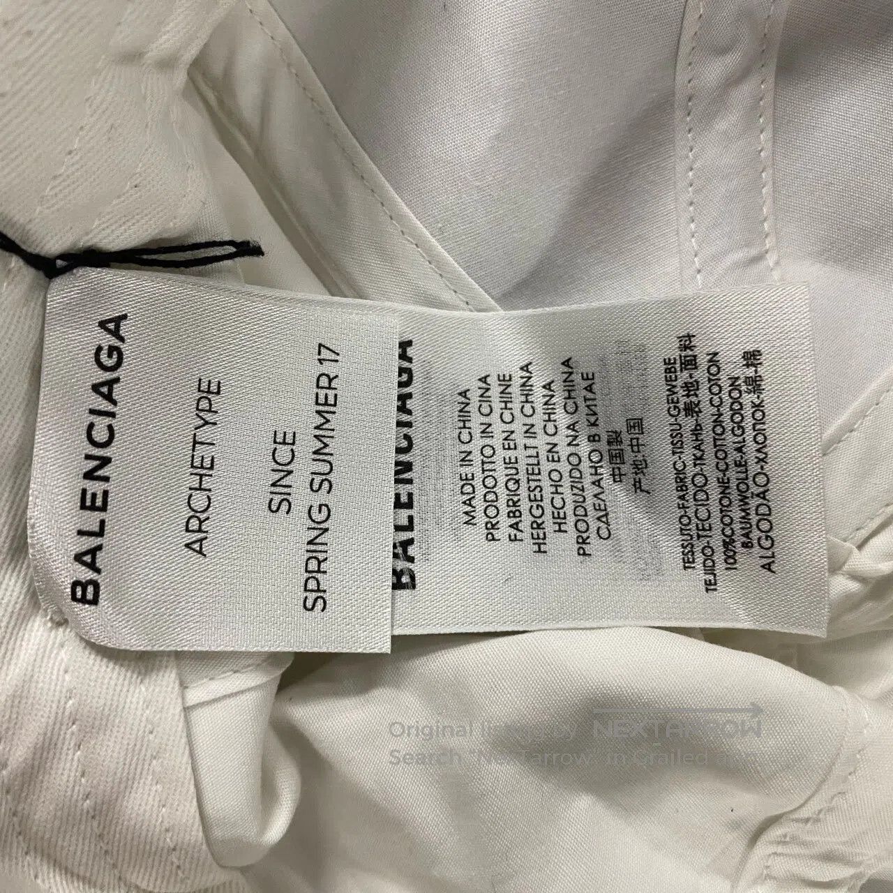 Balenciaga Balenciaga White embroidered logo baseball cap| Size ONE SIZE - 7 Thumbnail