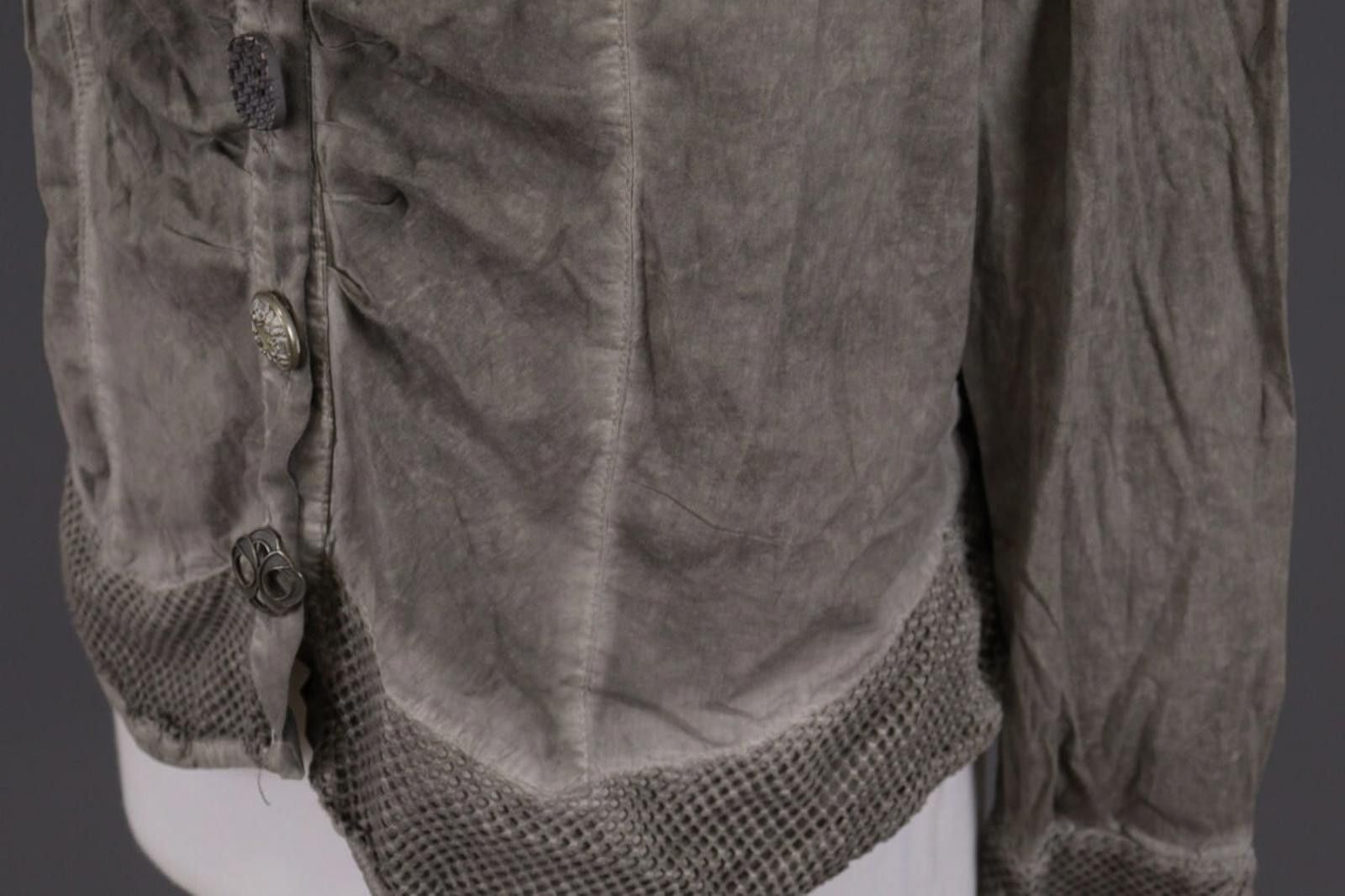 Designer Bottega Gray Designer Lagenlook Blouse Tunic Size XXL Size XL / US 12-14 / IT 48-50 - 9 Thumbnail